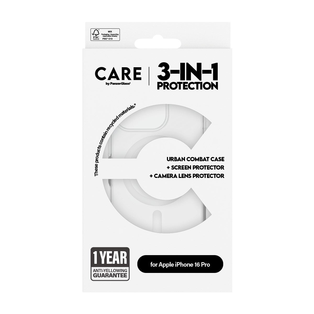 PanzerGlass® | CARE™ by PanzerGlass® 3-in-1 Set iPhone 16 Pro