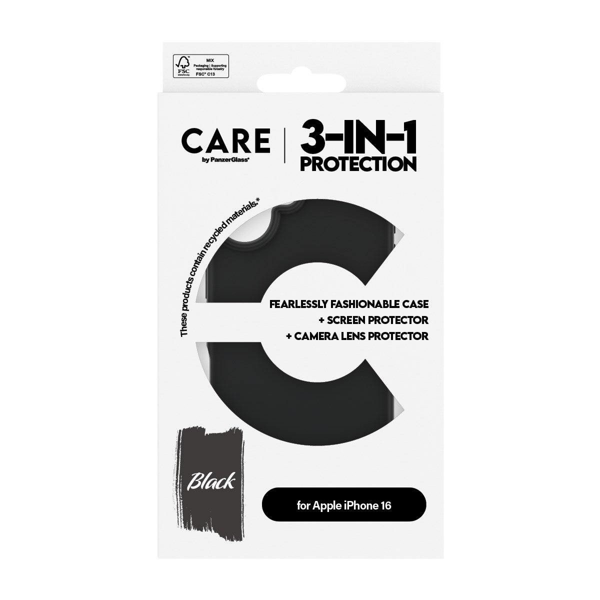 CARE by PanzerGlass® Fashion 3-in-1 Set iPhone 16