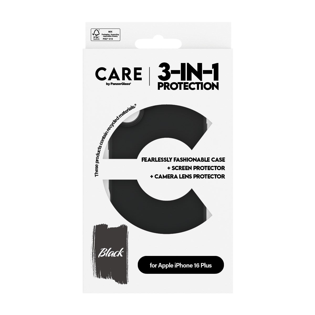CARE by PanzerGlass® Fashion 3-in-1 Set iPhone 16 Plus