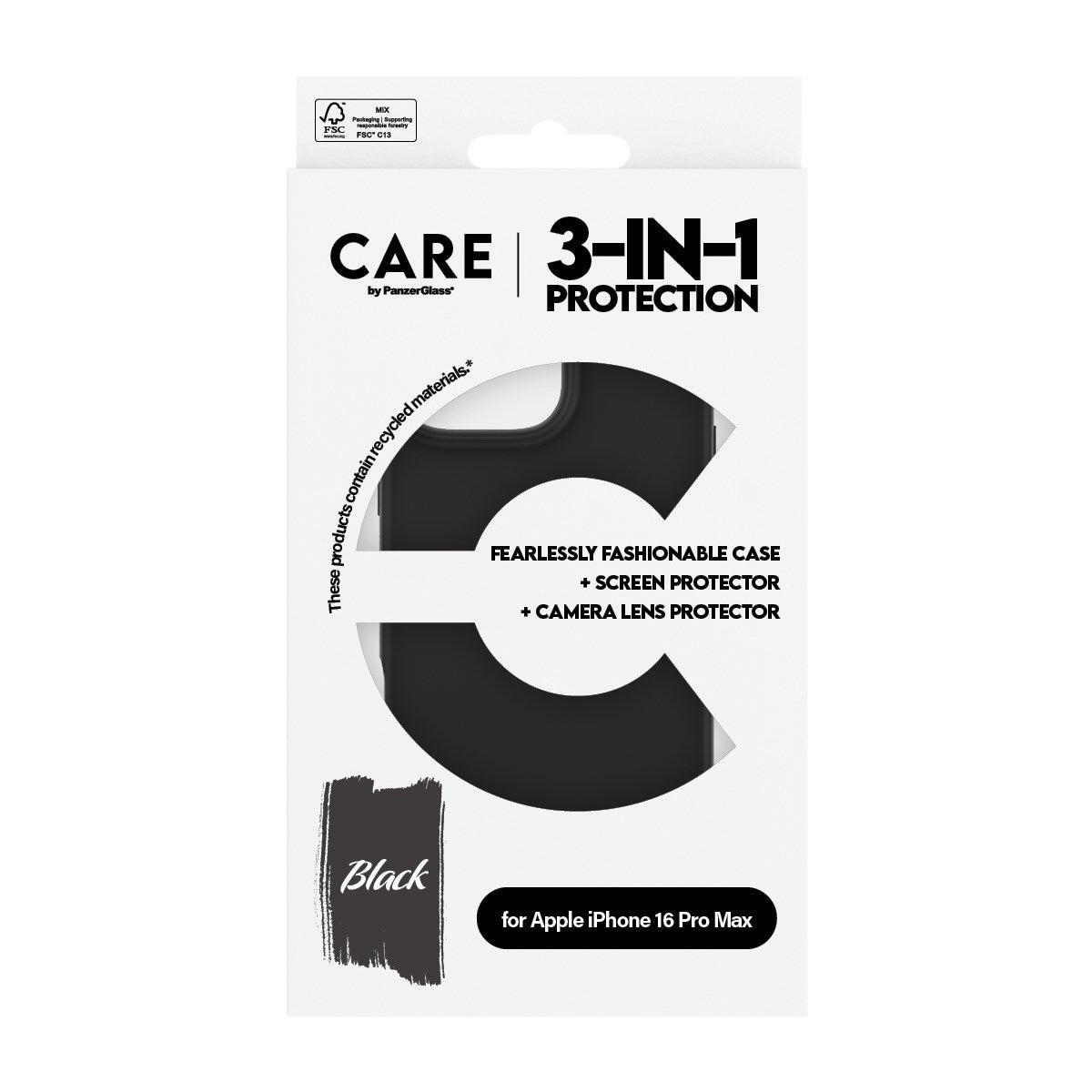 CARE by PanzerGlass® Fashion 3-in-1 Set iPhone 16 Pro Max