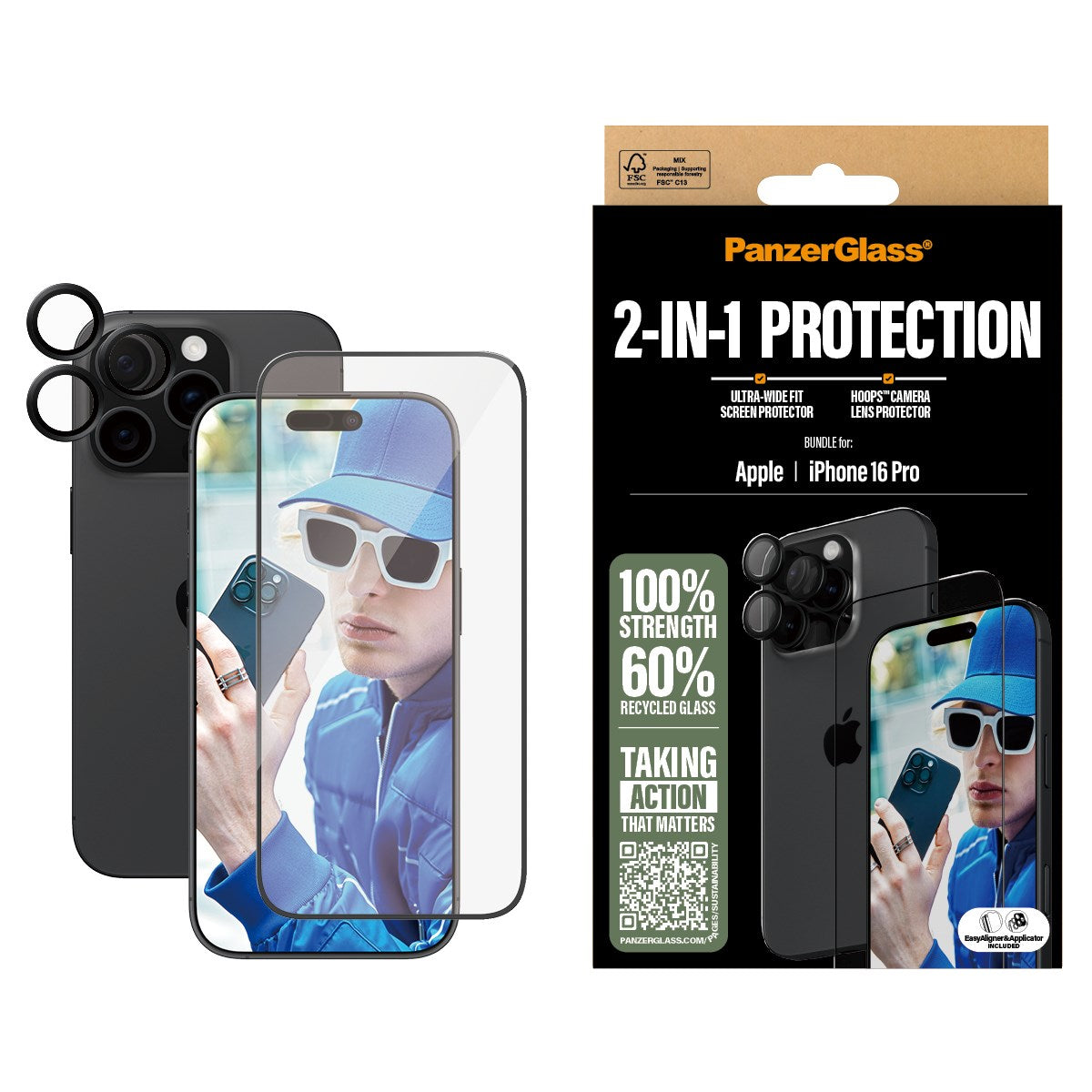 PanzerGlass® 2-in-1 Set iPhone 16 Pro