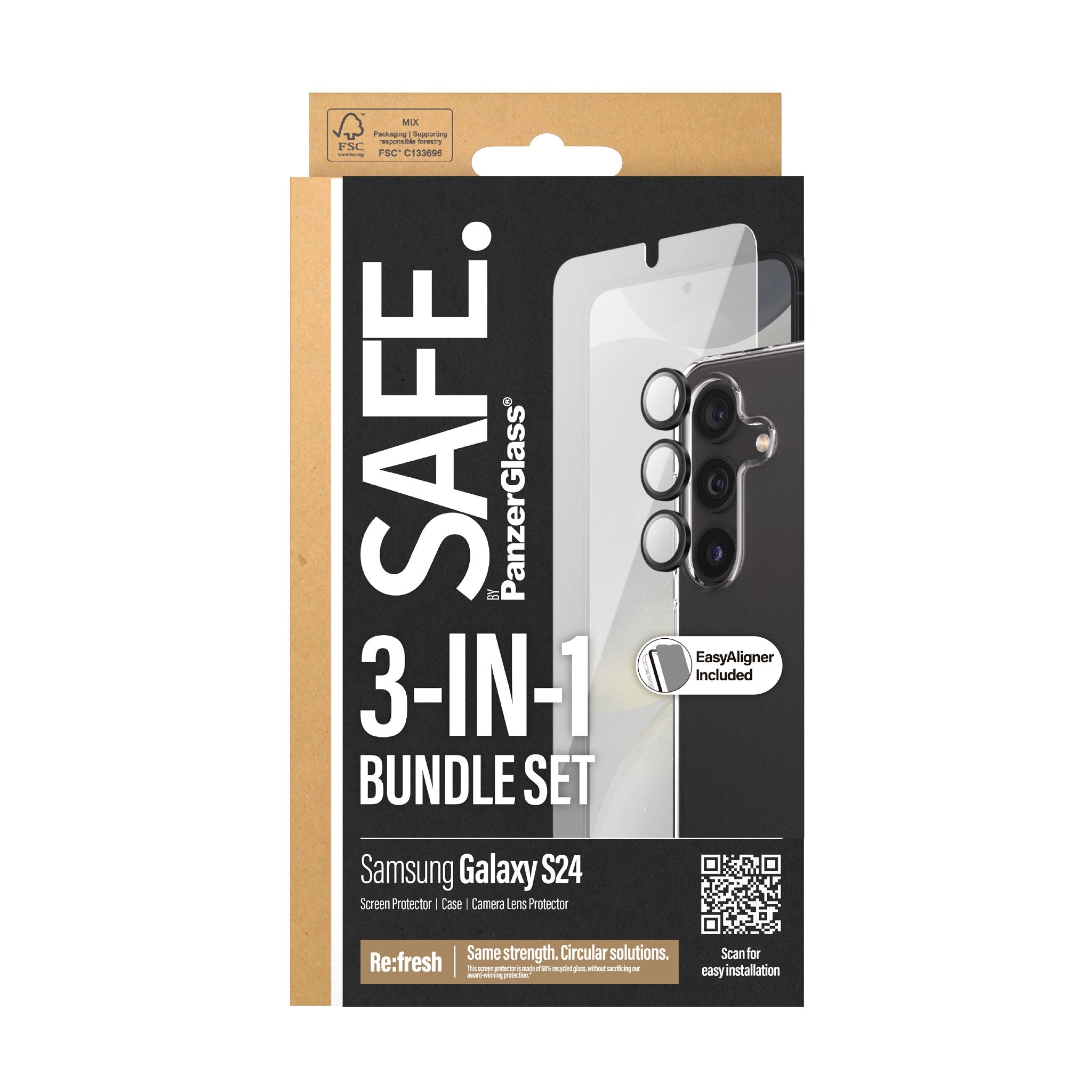 SAFE. by PanzerGlass® 3-in-1 Set Samsung Galaxy S24