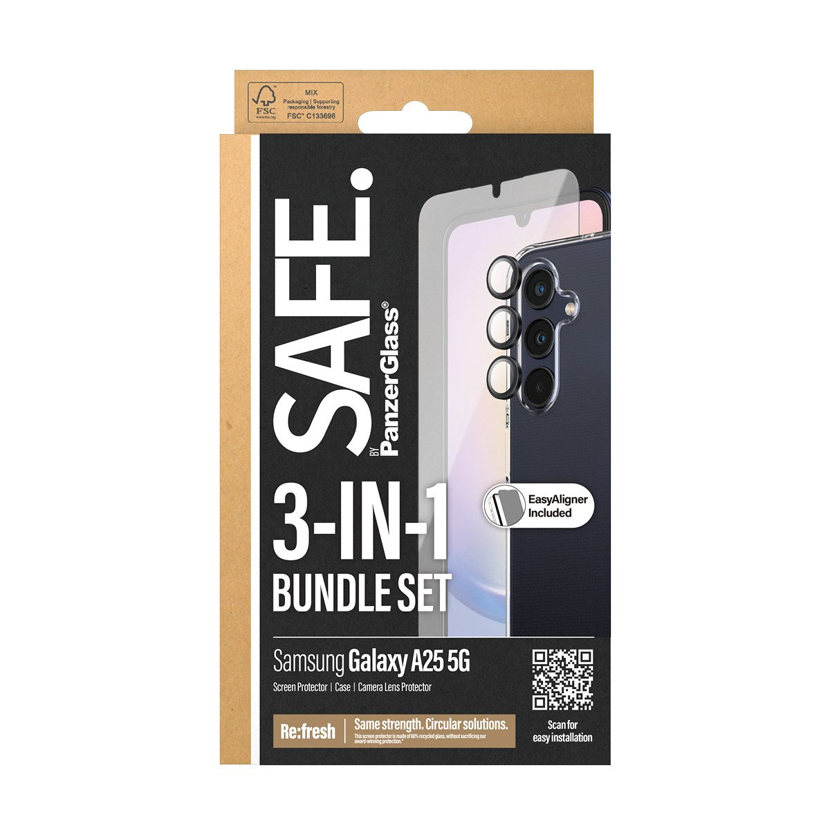 SAFE. by PanzerGlass® 3-in-1 Schutz Set Samsung Galaxy A25 5G