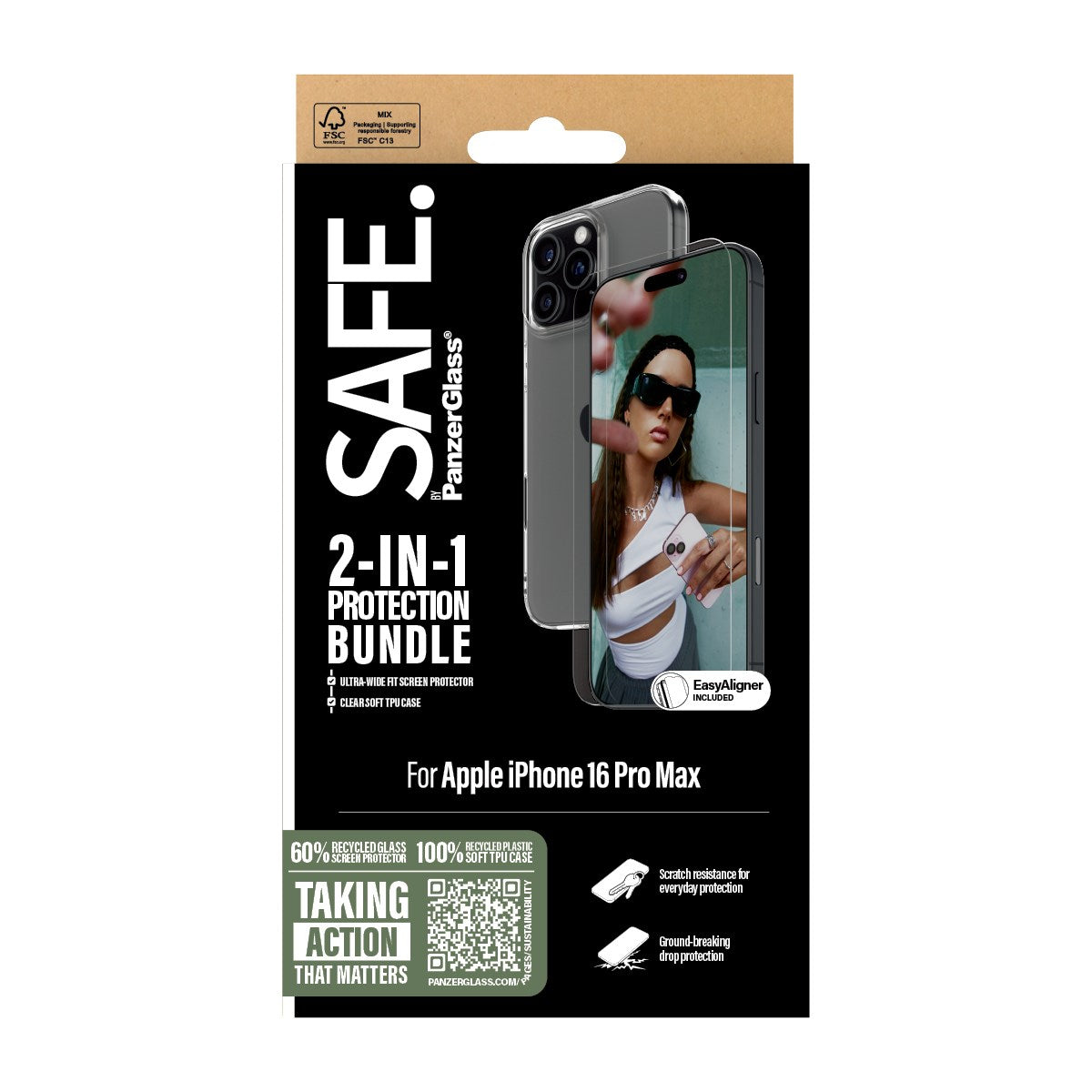 SAFE. by PanzerGlass® 2-in-1 Schutz Set iPhone 16 Pro Max