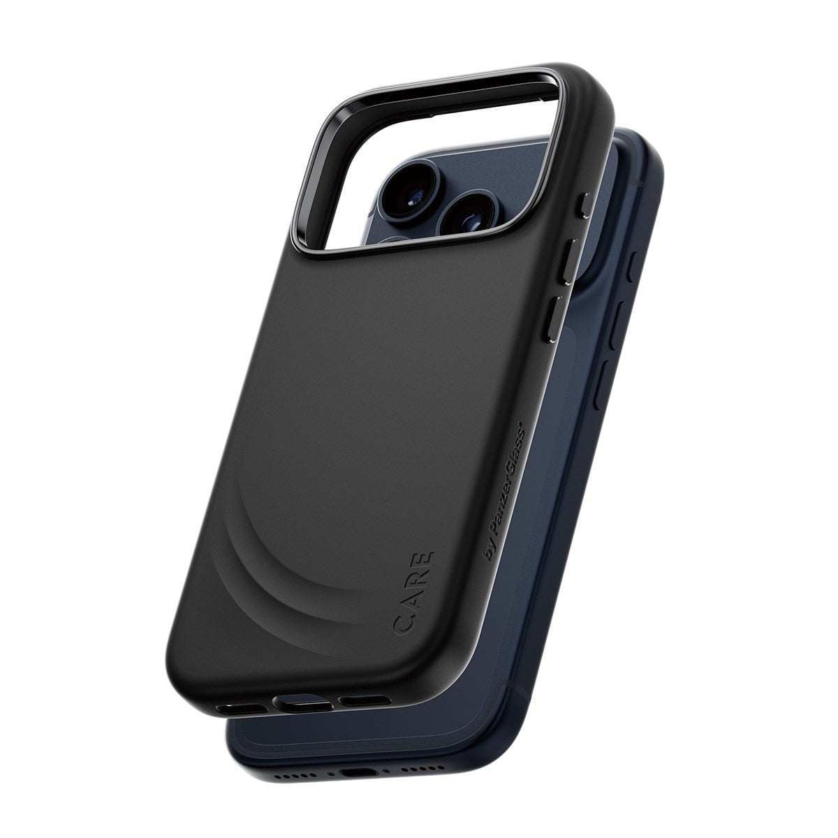 CARE by PanzerGlass® Feature FLOW Case Schwarz m. Cutout for Haptic & MagSafe iPhone 17 Pro