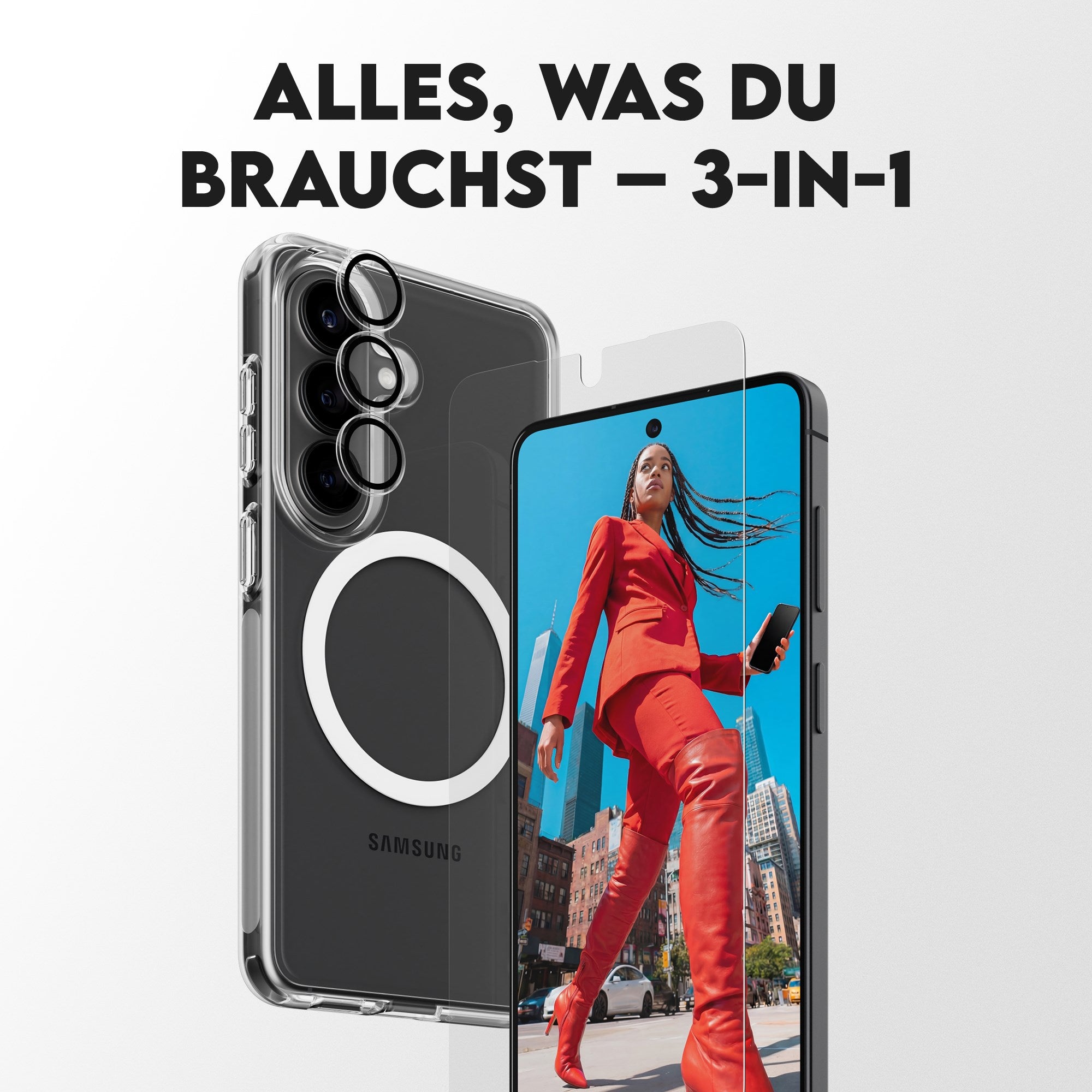 PanzerGlass® | CARE™ by PanzerGlass® 3-in-1 Set Samsung Galaxy S26