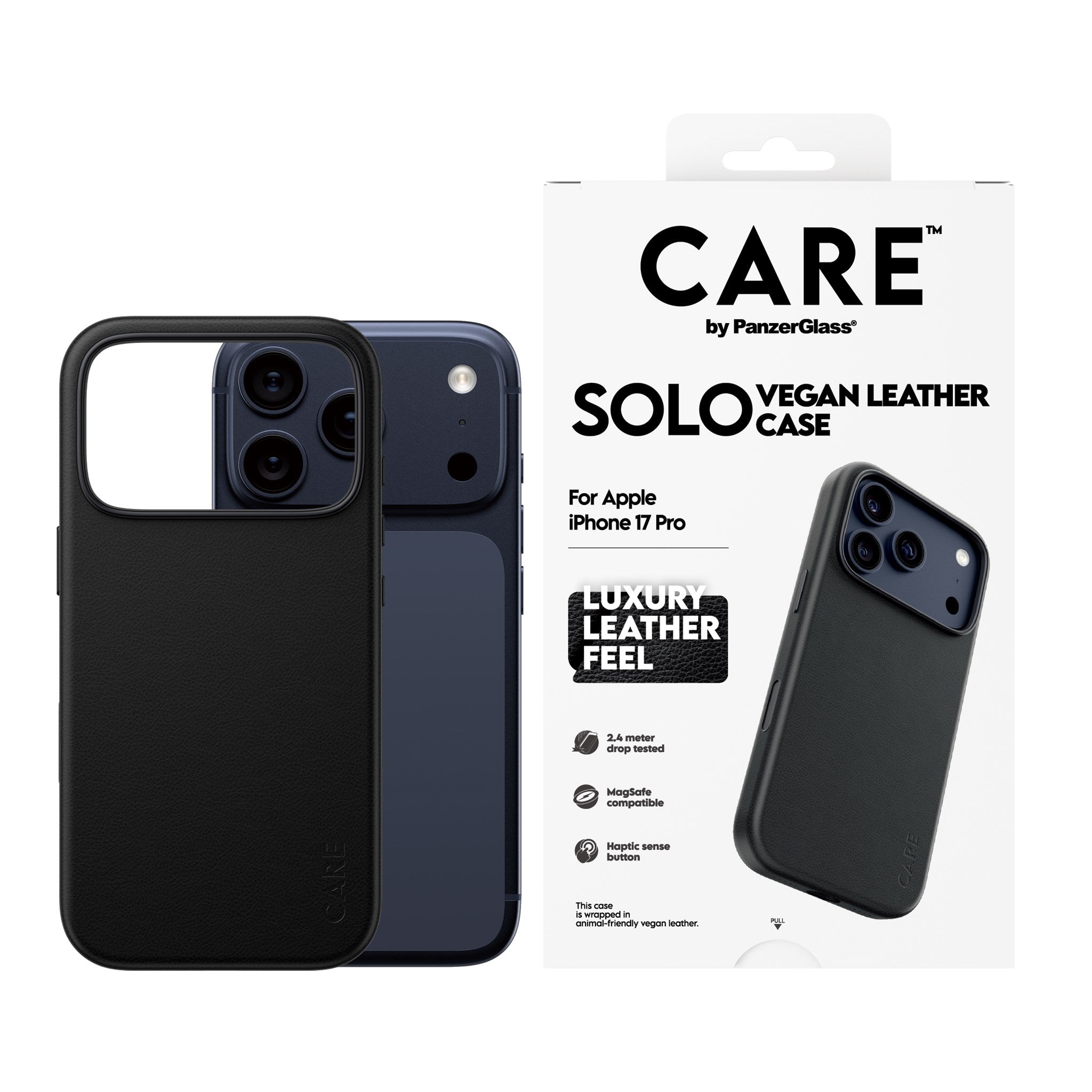 CARE™ by PanzerGlass® Solo Case Schwarz iPhone 17 Pro