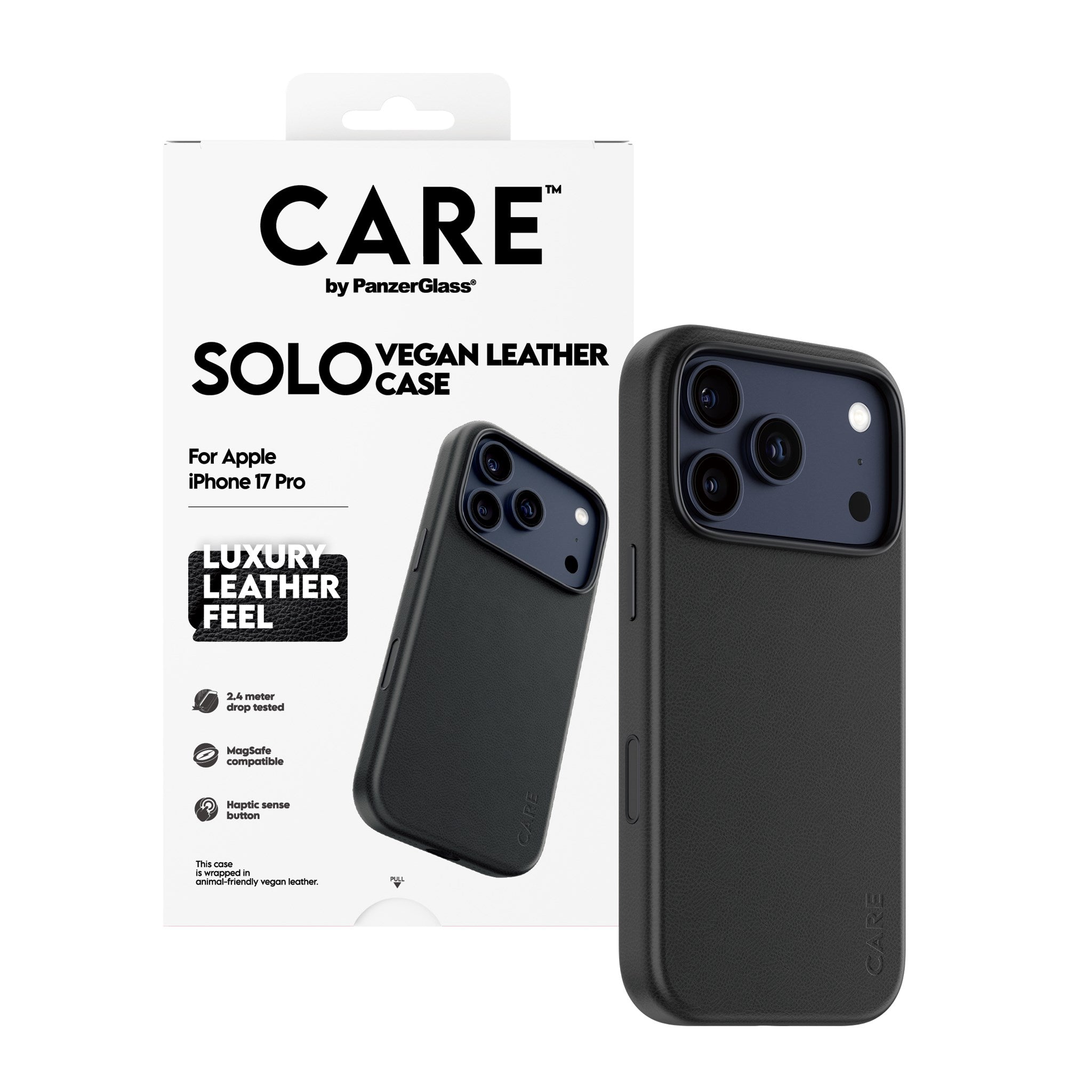 CARE™ by PanzerGlass® Solo Case Schwarz iPhone 17 Pro