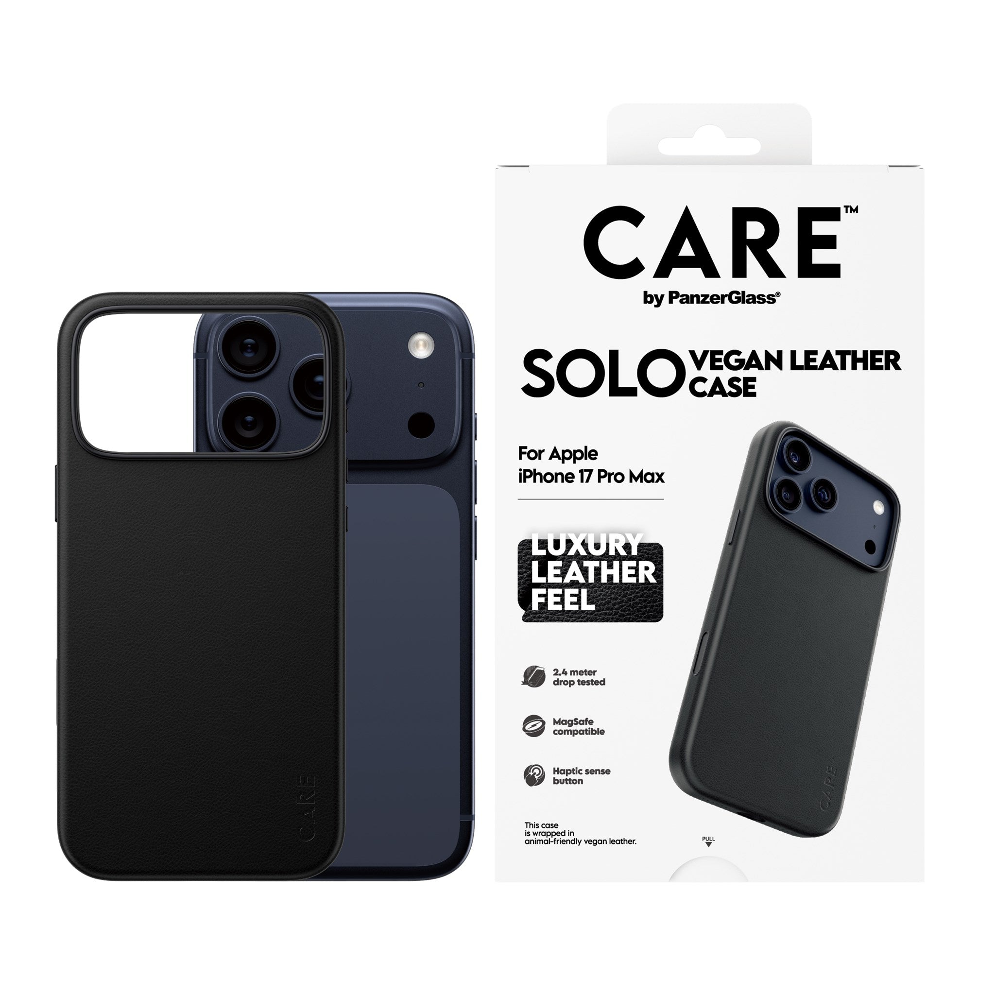 CARE™ by PanzerGlass® Solo Case Schwarz iPhone 17 Pro Max