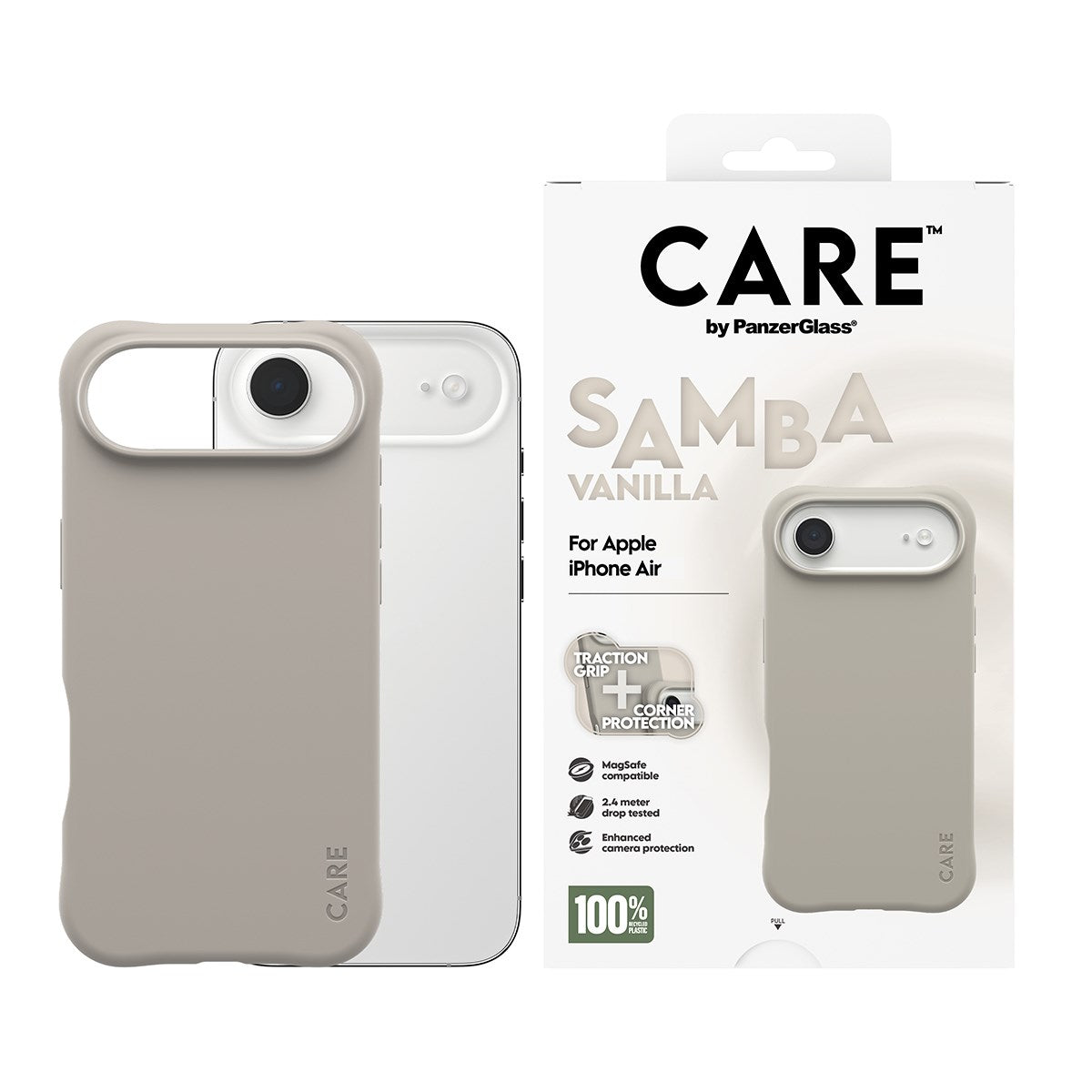 CARE by PanzerGlass® Fashionable Case Samba Vanilla m. MagSafe iPhone Air