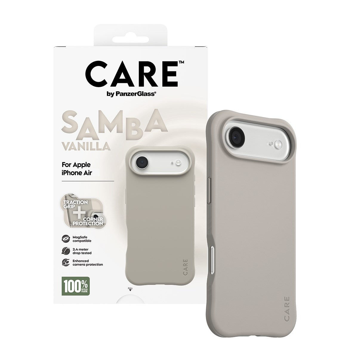CARE by PanzerGlass® Fashionable Case Samba Vanilla m. MagSafe iPhone Air