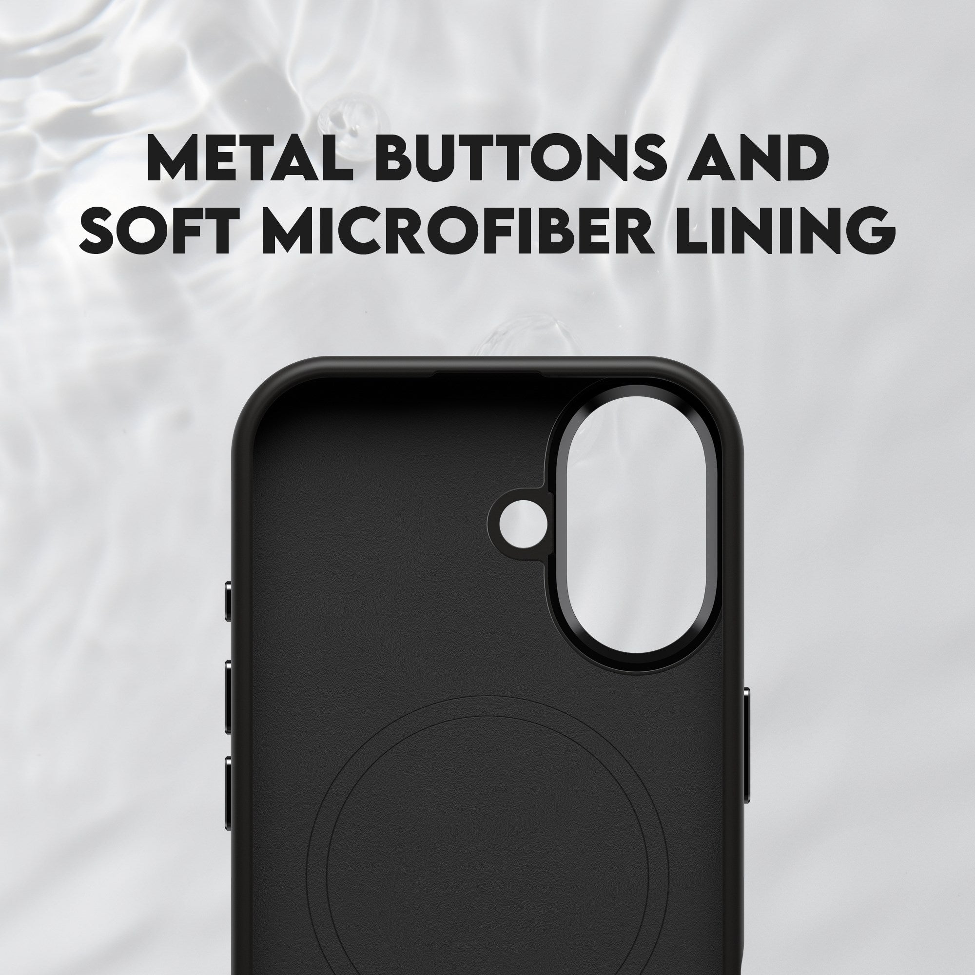 CARE by PanzerGlass® Feature FLOW Case Schwarz m. MagSafe iPhone 17