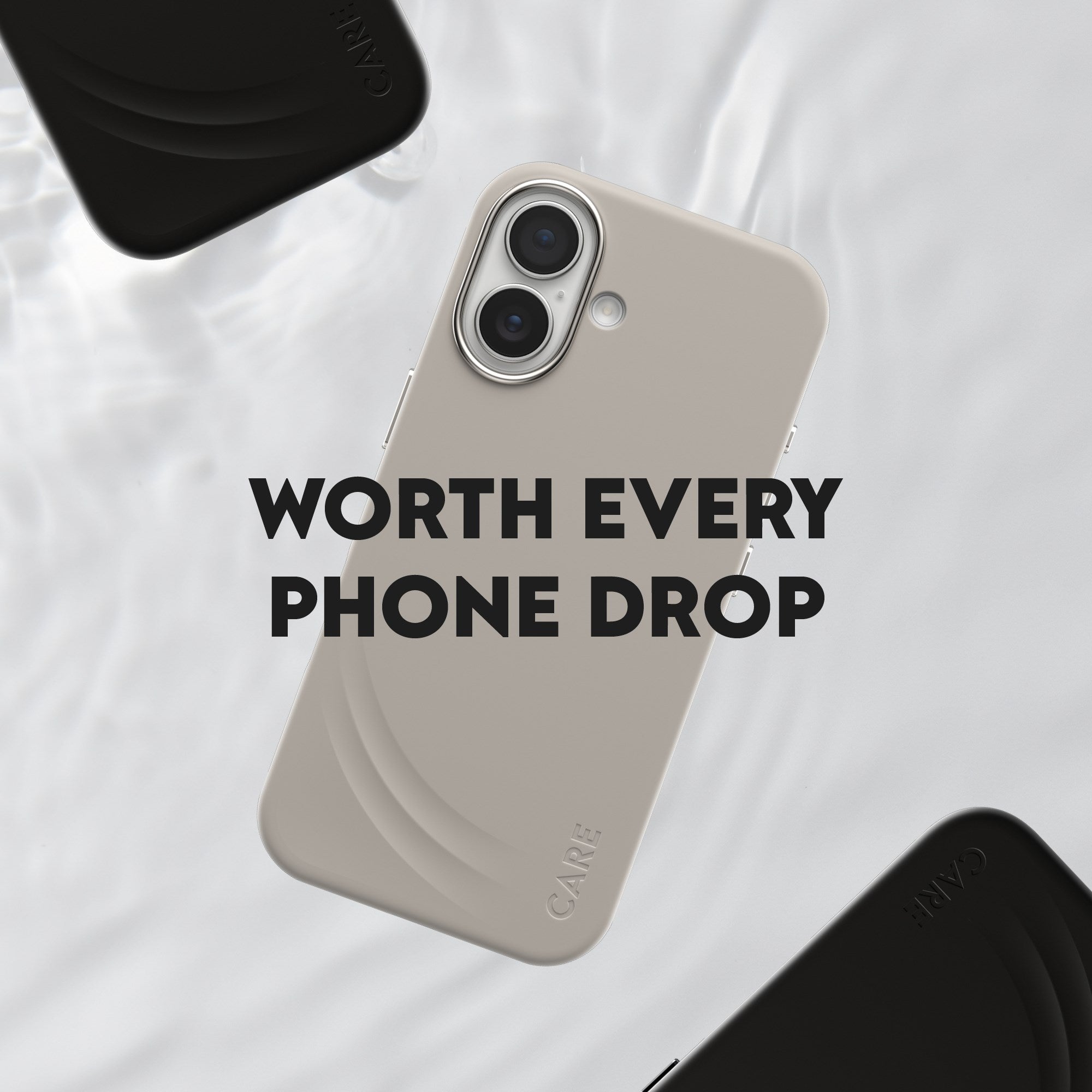 CARE by PanzerGlass® Feature FLOW Case Schwarz m. MagSafe iPhone 17