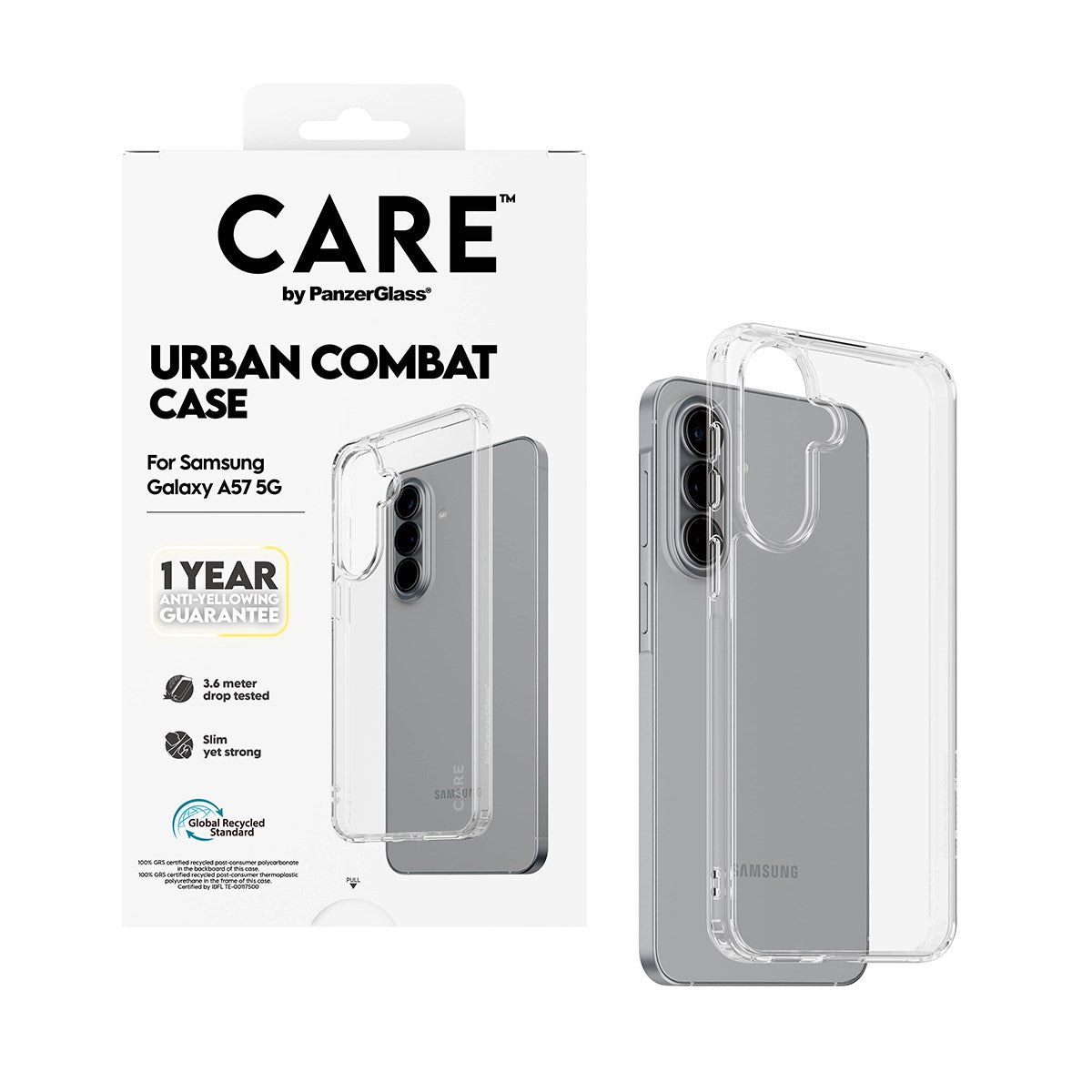 CARE™ by PanzerGlass® Urban Combat Case Transparent Samsung Galaxy A57 5G