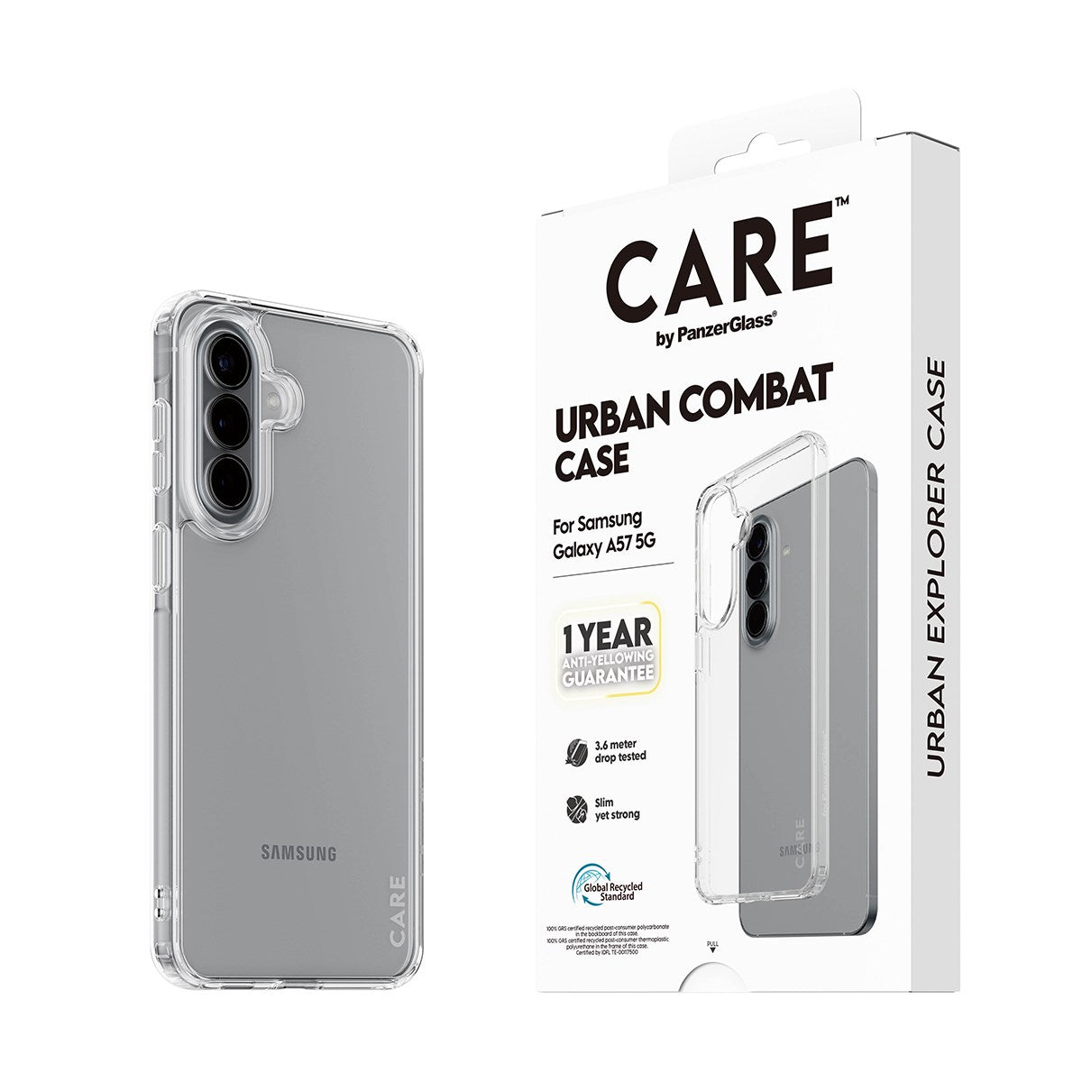 CARE™ by PanzerGlass® Urban Combat Case Transparent Samsung Galaxy A57 5G