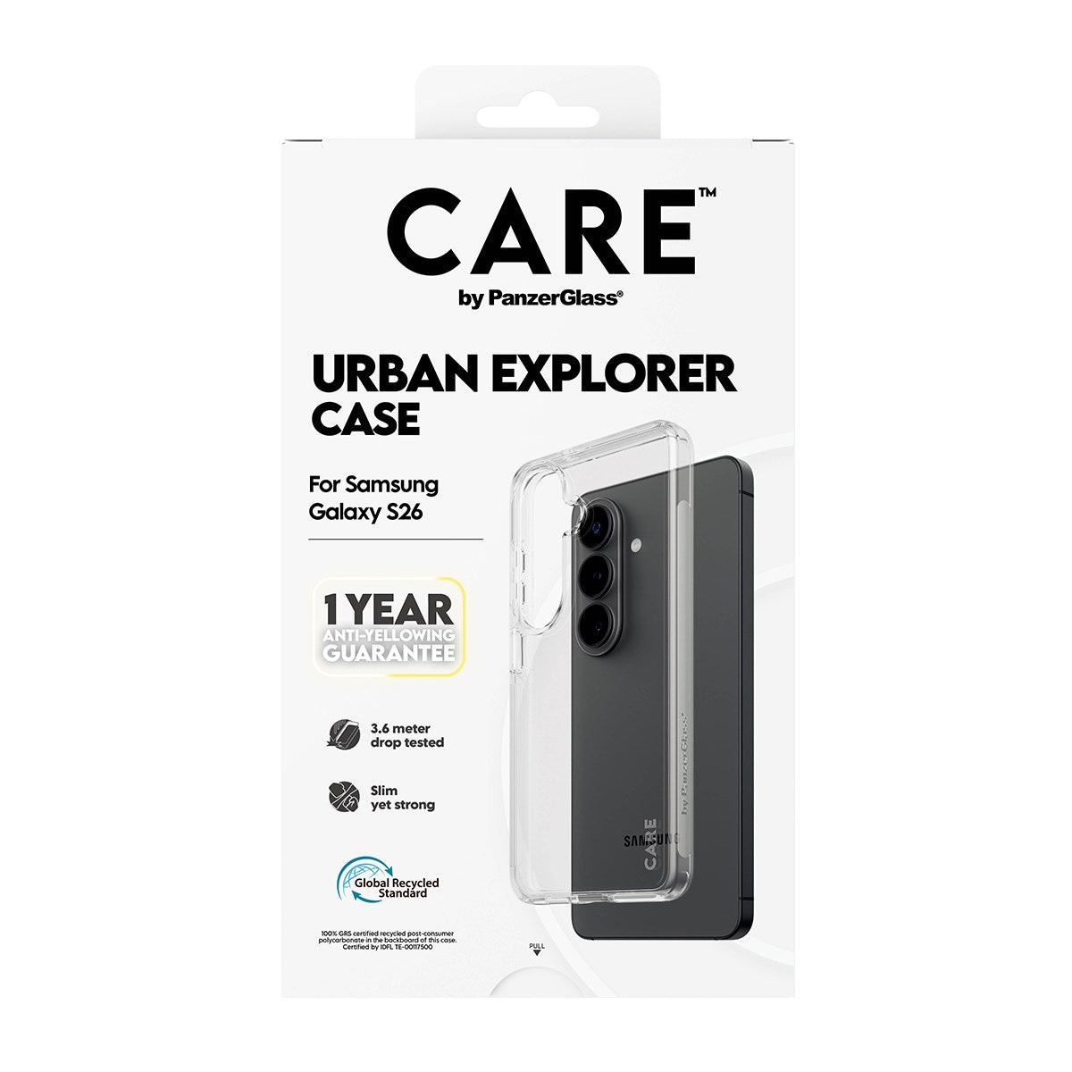CARE™ by PanzerGlass® Urban Explorer Case Transparent Samsung Galaxy S26