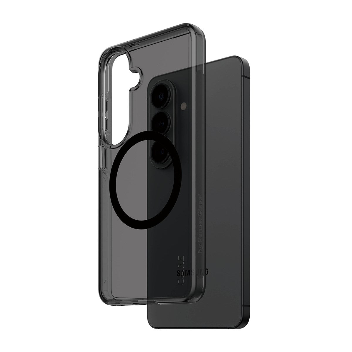 CARE™ by PanzerGlass® Urban Explorer Case Smokey m. Schwarz Qi Samsung Galaxy S26