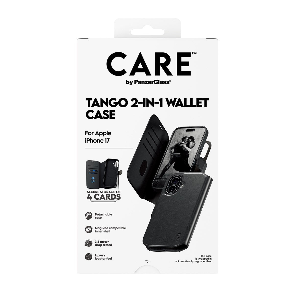 CARE™ by PanzerGlass® Tango 2-in-1 Wallet Case m. MagSafe iPhone 17