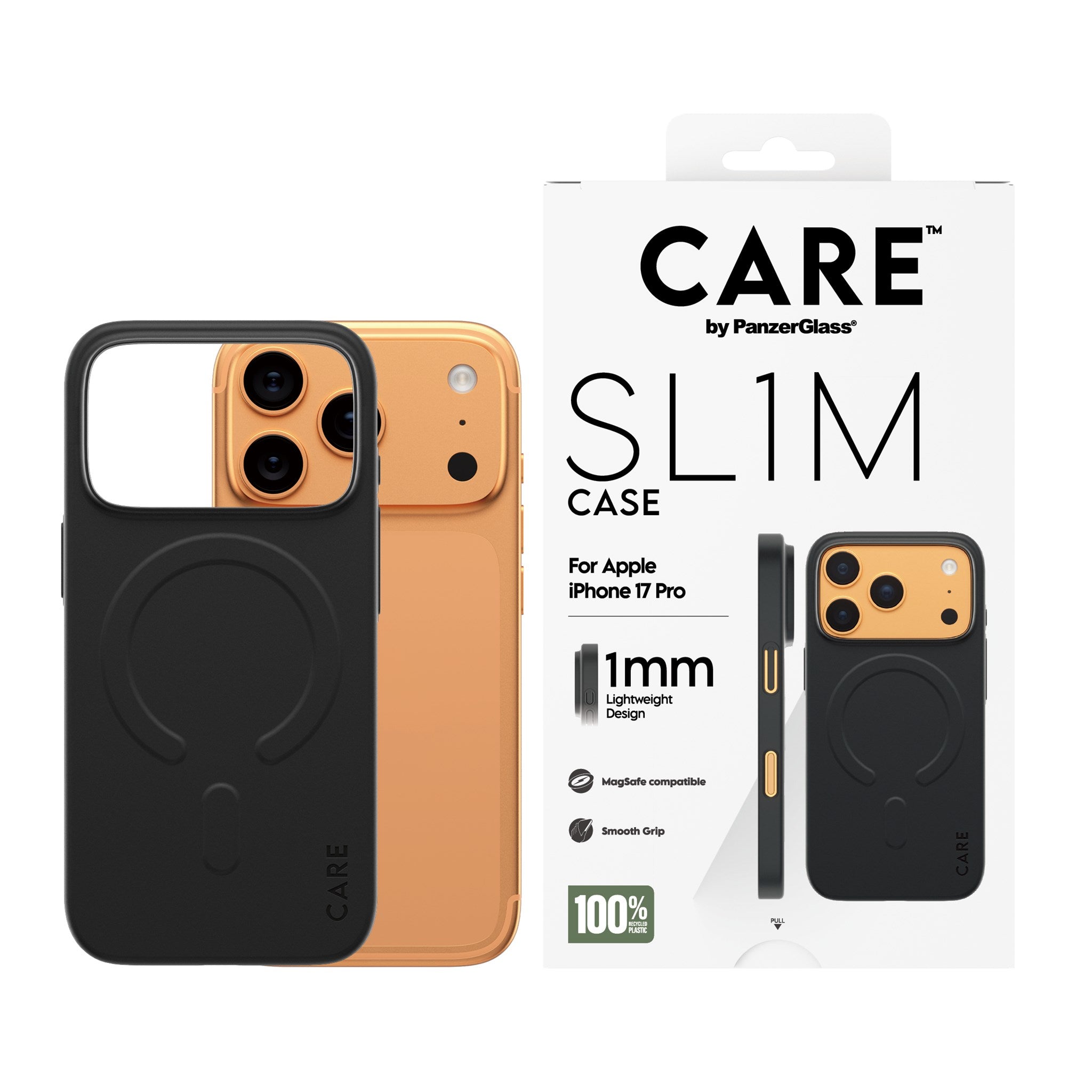 CARE™ by PanzerGlass® SL1M Case Schwarz m. MagSafe iPhone 17 Pro
