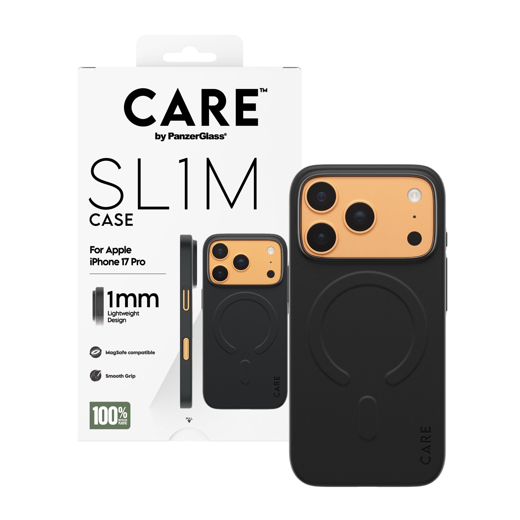 CARE™ by PanzerGlass® SL1M Case Schwarz m. MagSafe iPhone 17 Pro