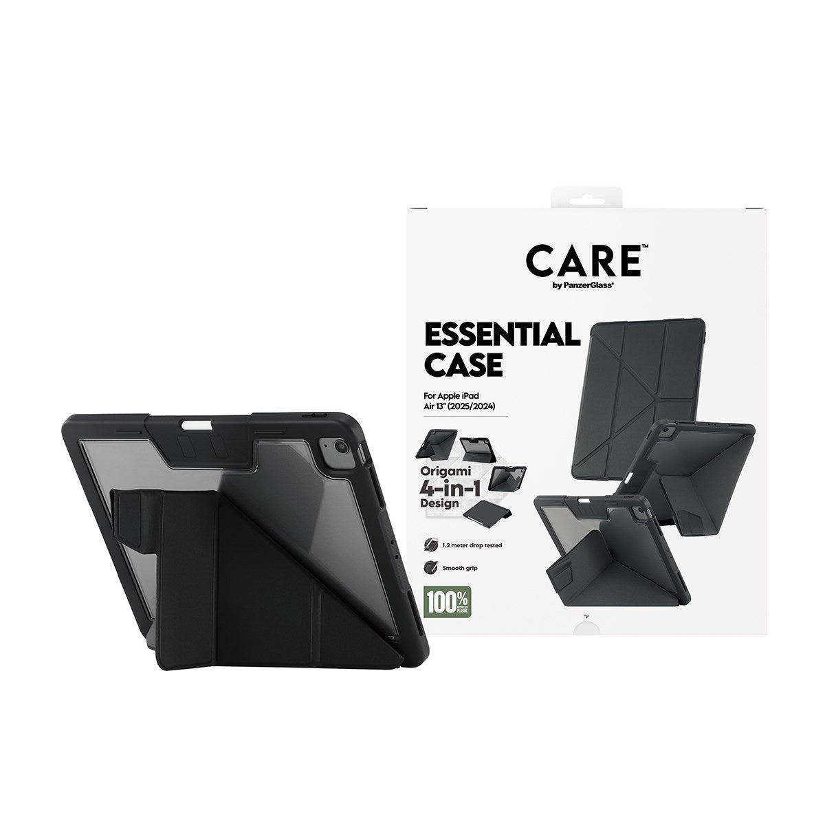 CARE by PanzerGlass® TPU Essential Case Schwarz iPad Air 13