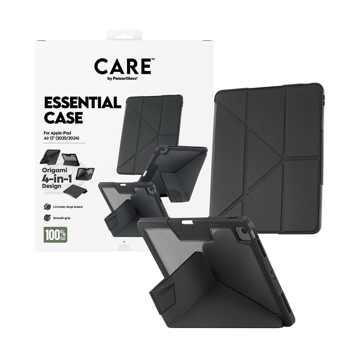 CARE by PanzerGlass® TPU Essential Case Schwarz iPad Air 13