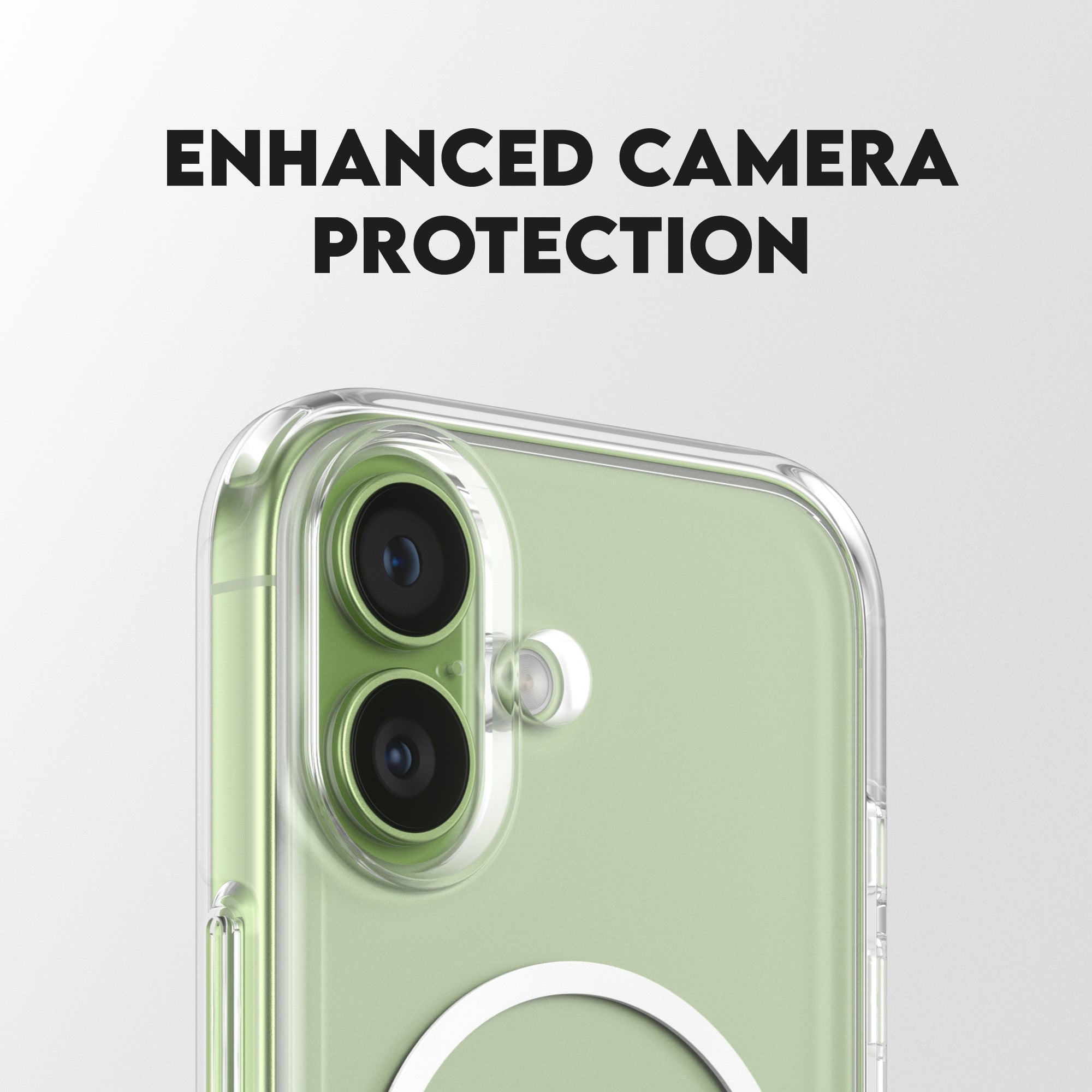 CARE by PanzerGlass® Feature Case Transparent m. Kickstand & MagSafe iPhone 17