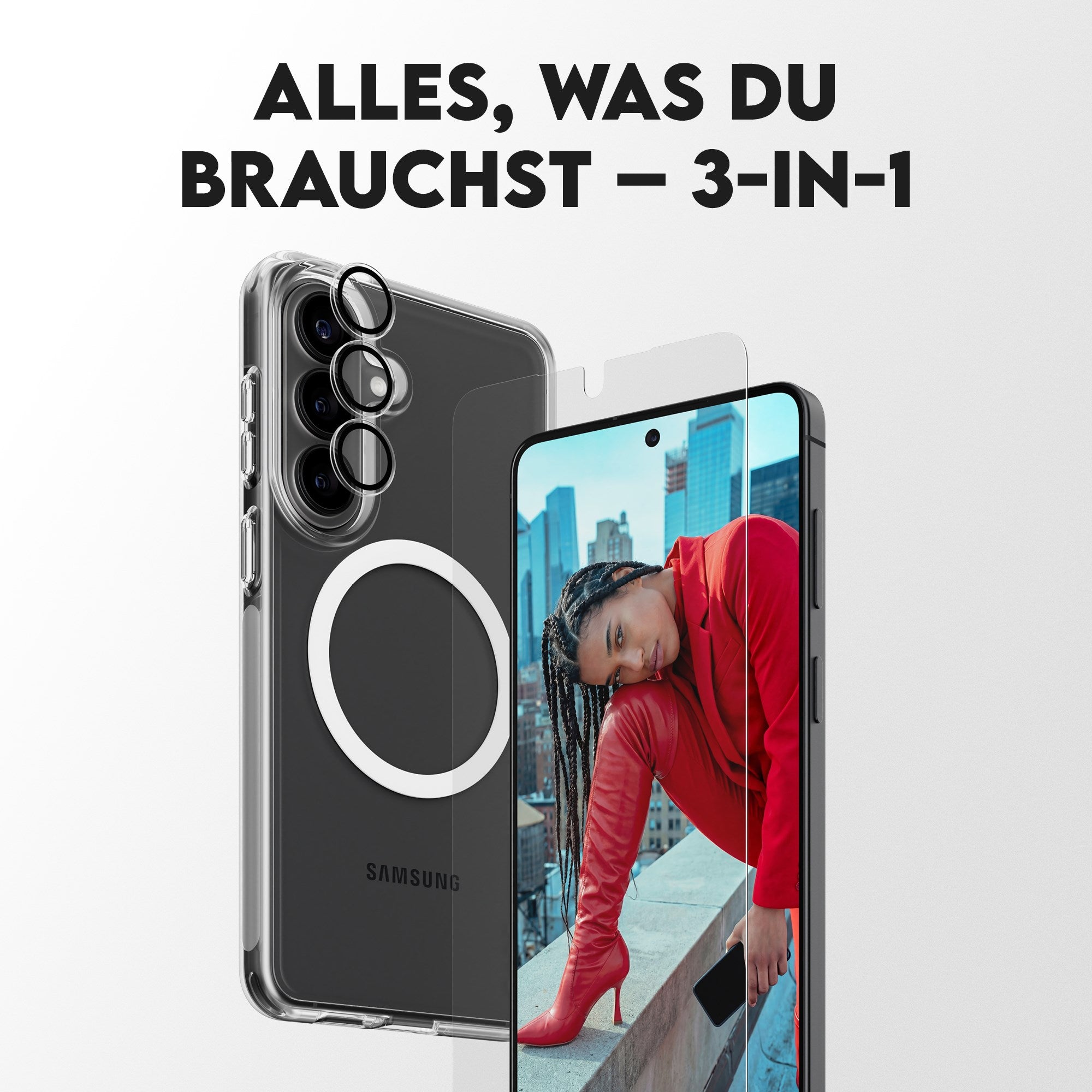 PanzerGlass® | CARE™ by PanzerGlass® 3-in-1 Set Samsung Galaxy S26+