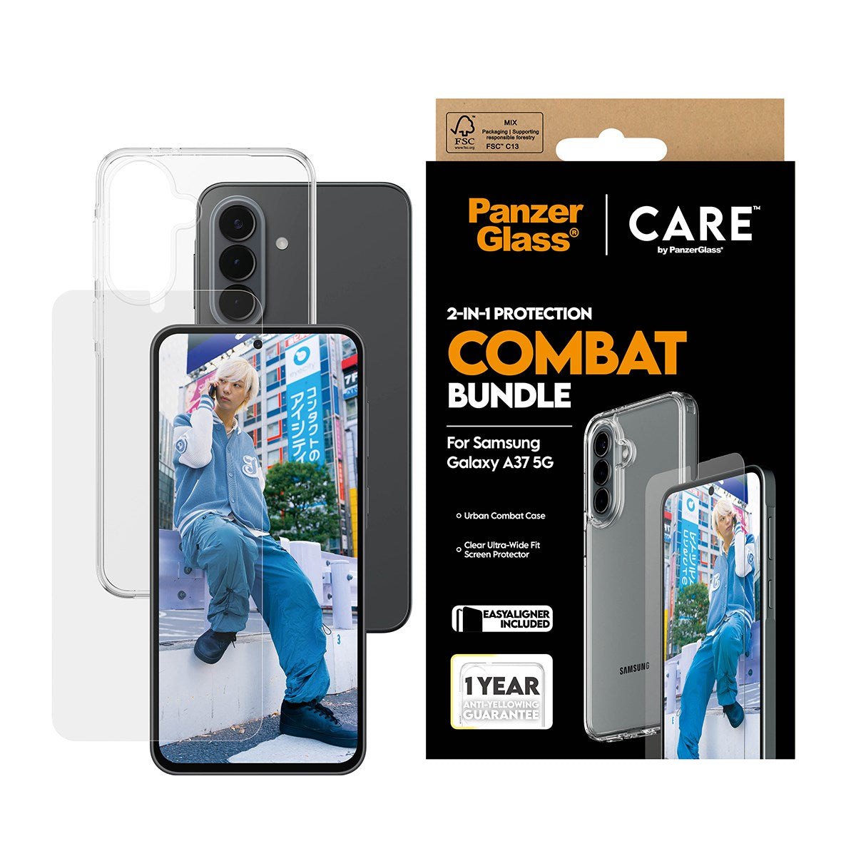 PanzerGlass® | CARE™ by PanzerGlass® 2-in-1 Combat Set Samsung Galaxy A37 5G