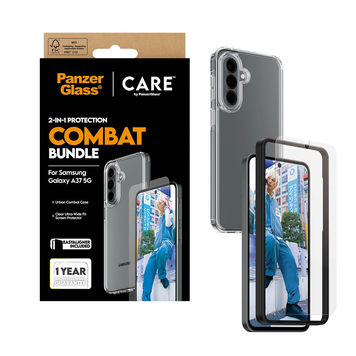 PanzerGlass® | CARE™ by PanzerGlass® 2-in-1 Combat Set Samsung Galaxy A37 5G