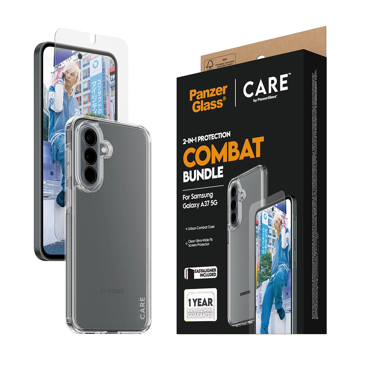 PanzerGlass® | CARE™ by PanzerGlass® 2-in-1 Combat Set Samsung Galaxy A37 5G