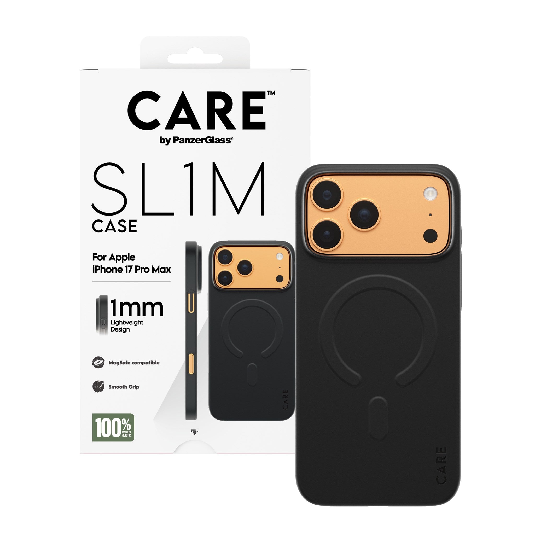 CARE™ by PanzerGlass® SL1M Case Schwarz m. MagSafe iPhone 17 Pro Max