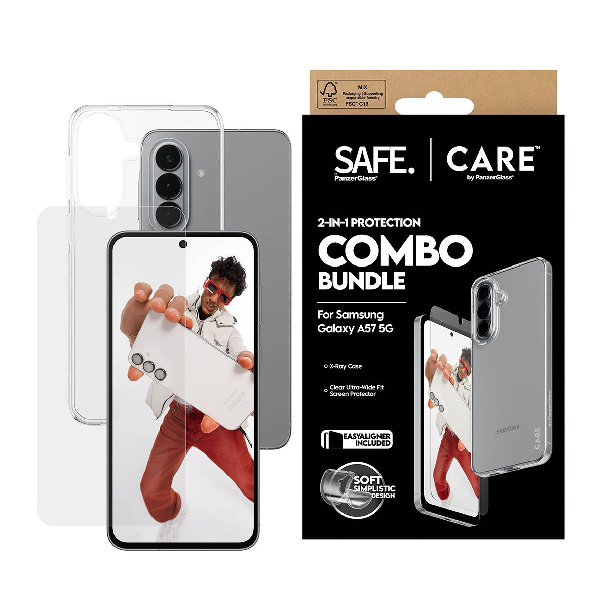 CARE™ by PanzerGlass® 2-in-1 Bundle Samsung Galaxy A57 5G