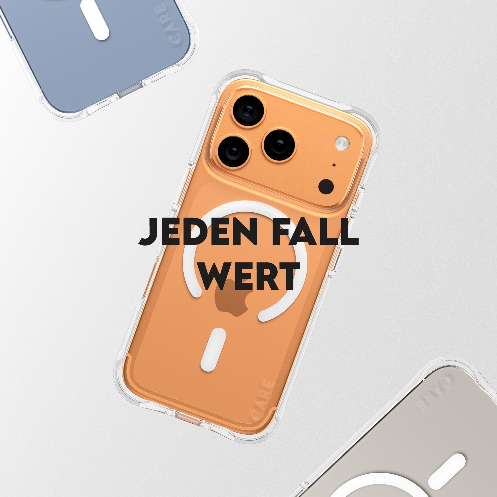 CARE™ by PanzerGlass® Samba Case Transparent m. Weiß MagSafe iPhone 17 Pro