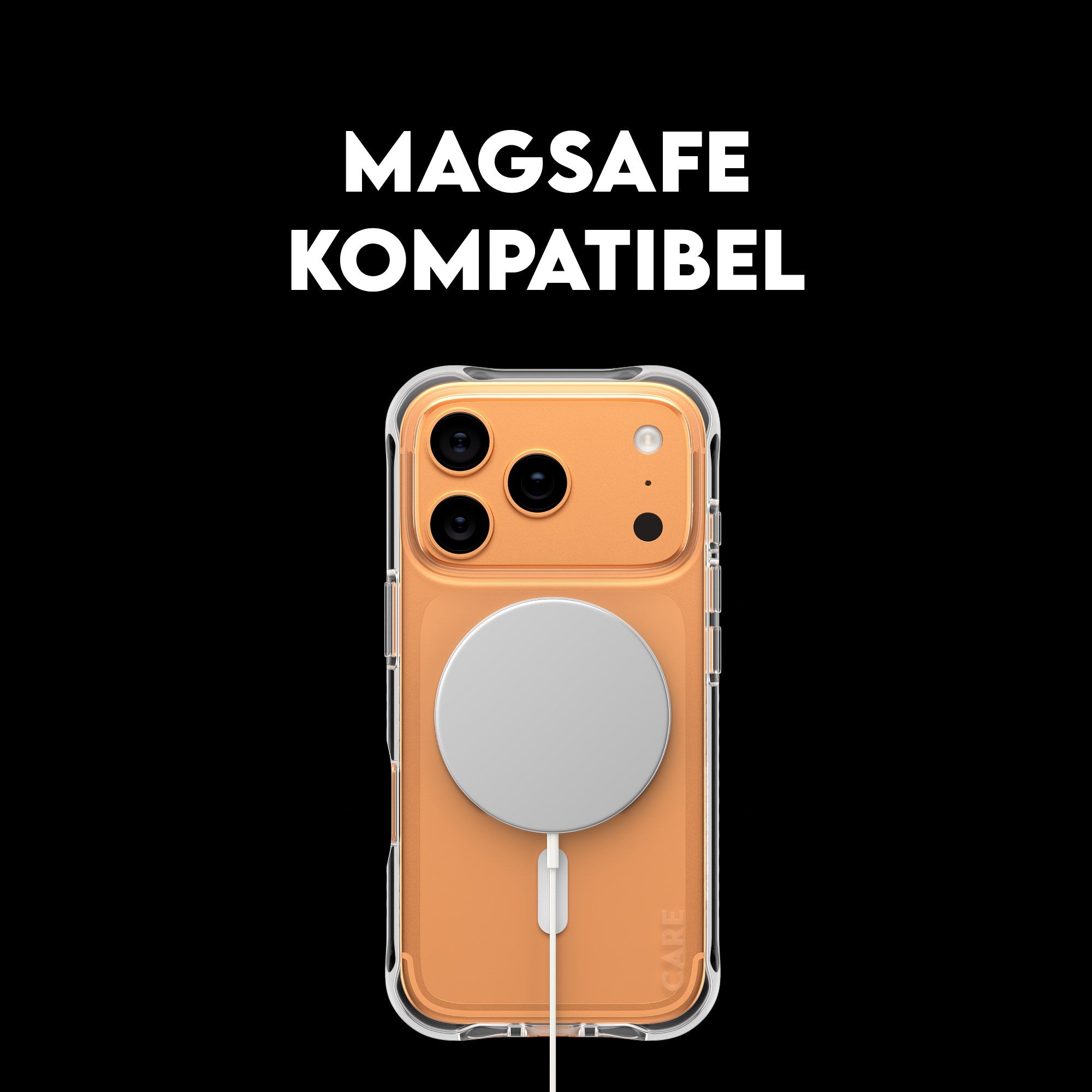 CARE™ by PanzerGlass® Samba Case Transparent m. Weiß MagSafe iPhone 17 Pro