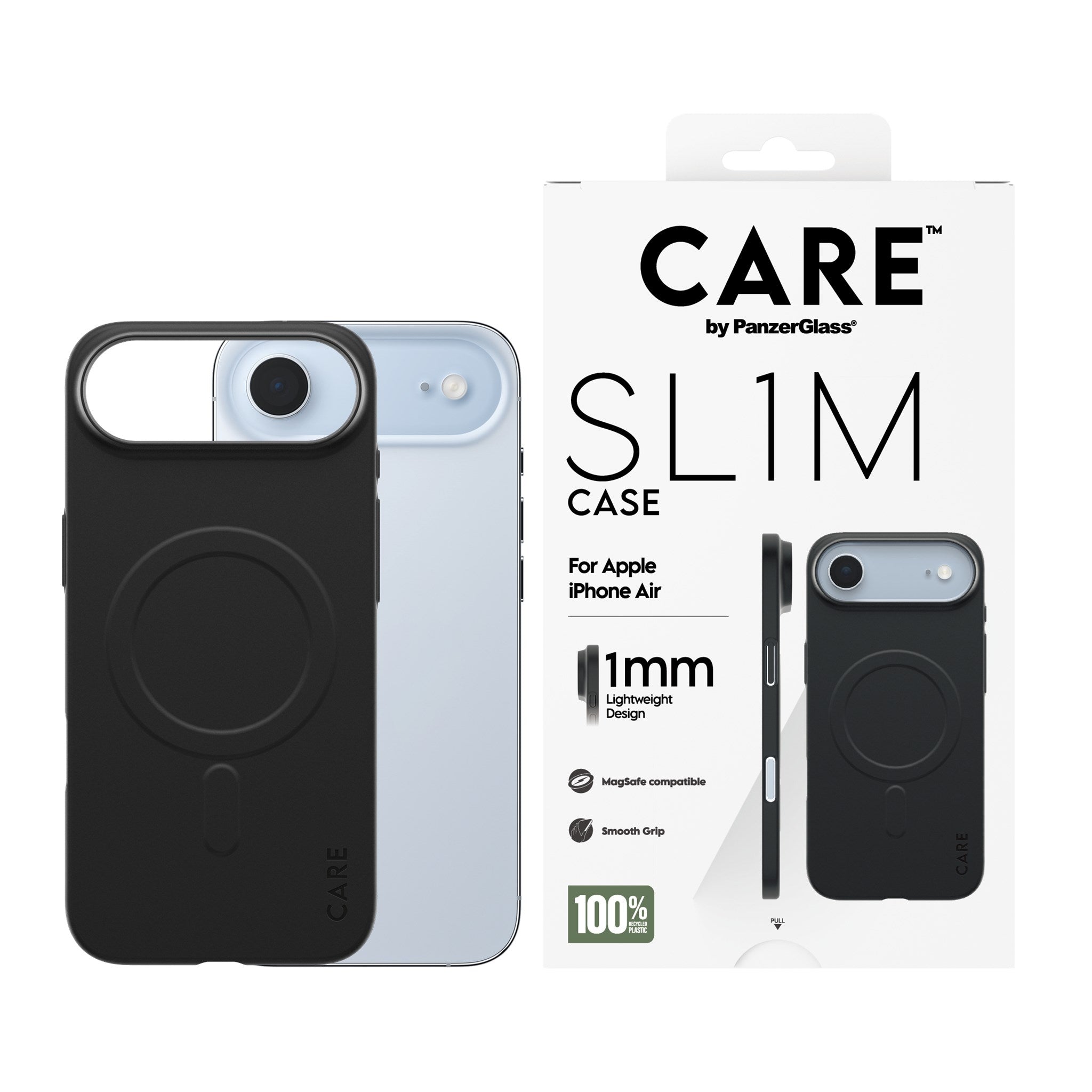 CARE™ by PanzerGlass® SL1M Case Schwarz m. MagSafe iPhone Air