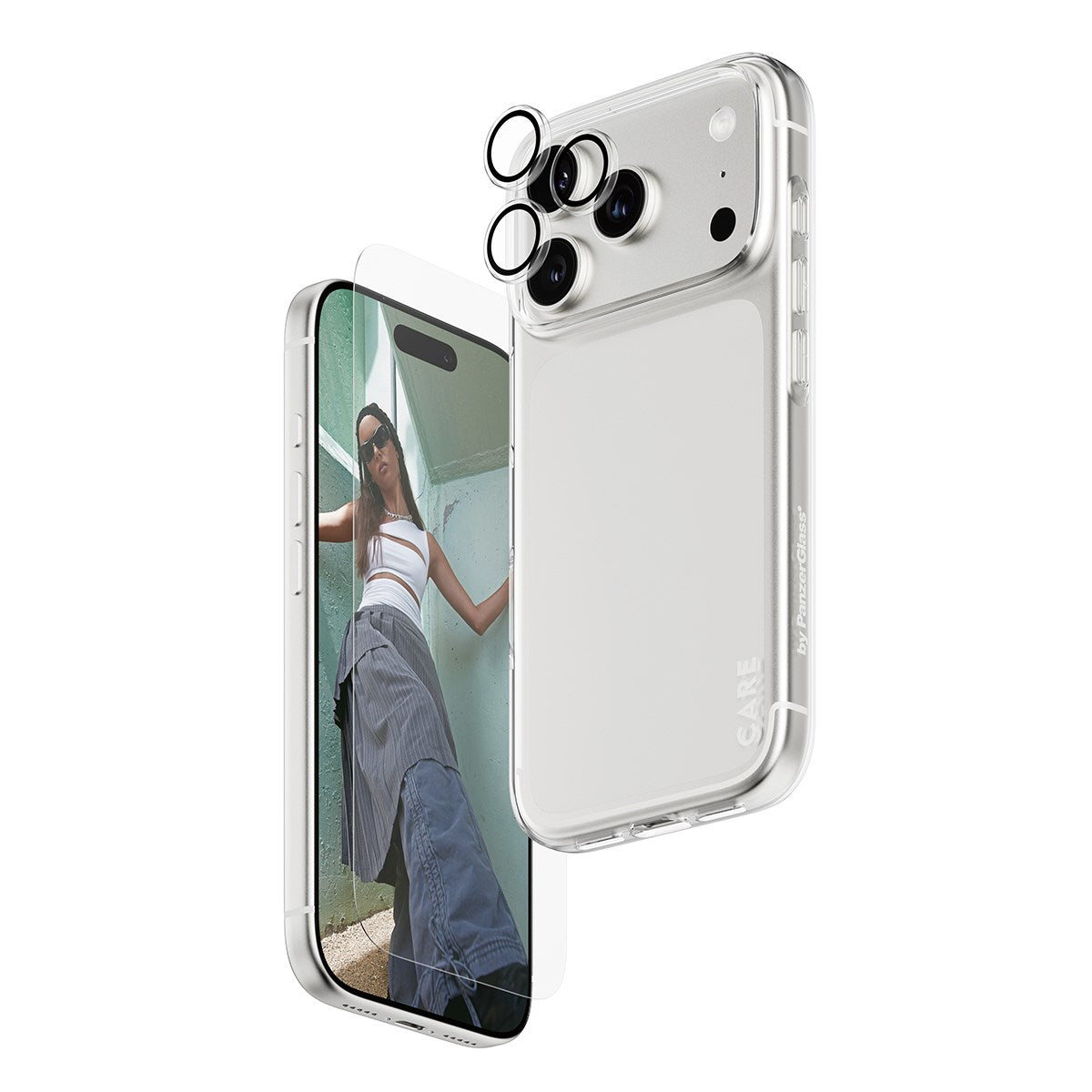 SAFE. | CARE by PanzerGlass® 3-in-1 Combo Set iPhone 17 Pro