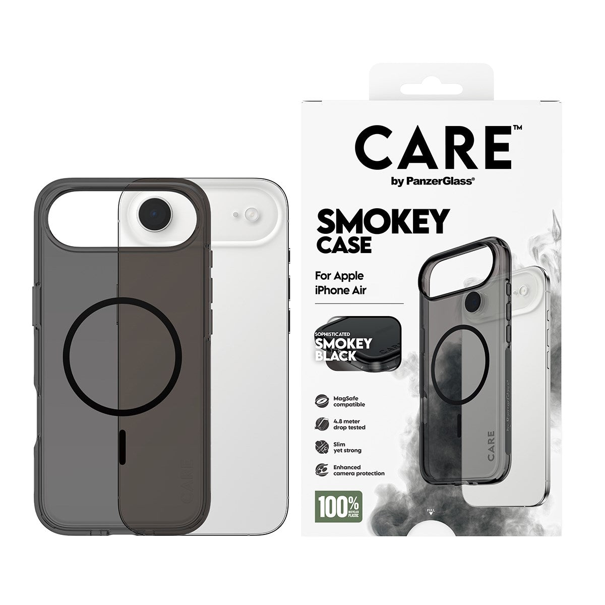 CARE by PanzerGlass® Flagship Case Urban Explorer Smokey m. Schwarz MagSafe iPhone Air
