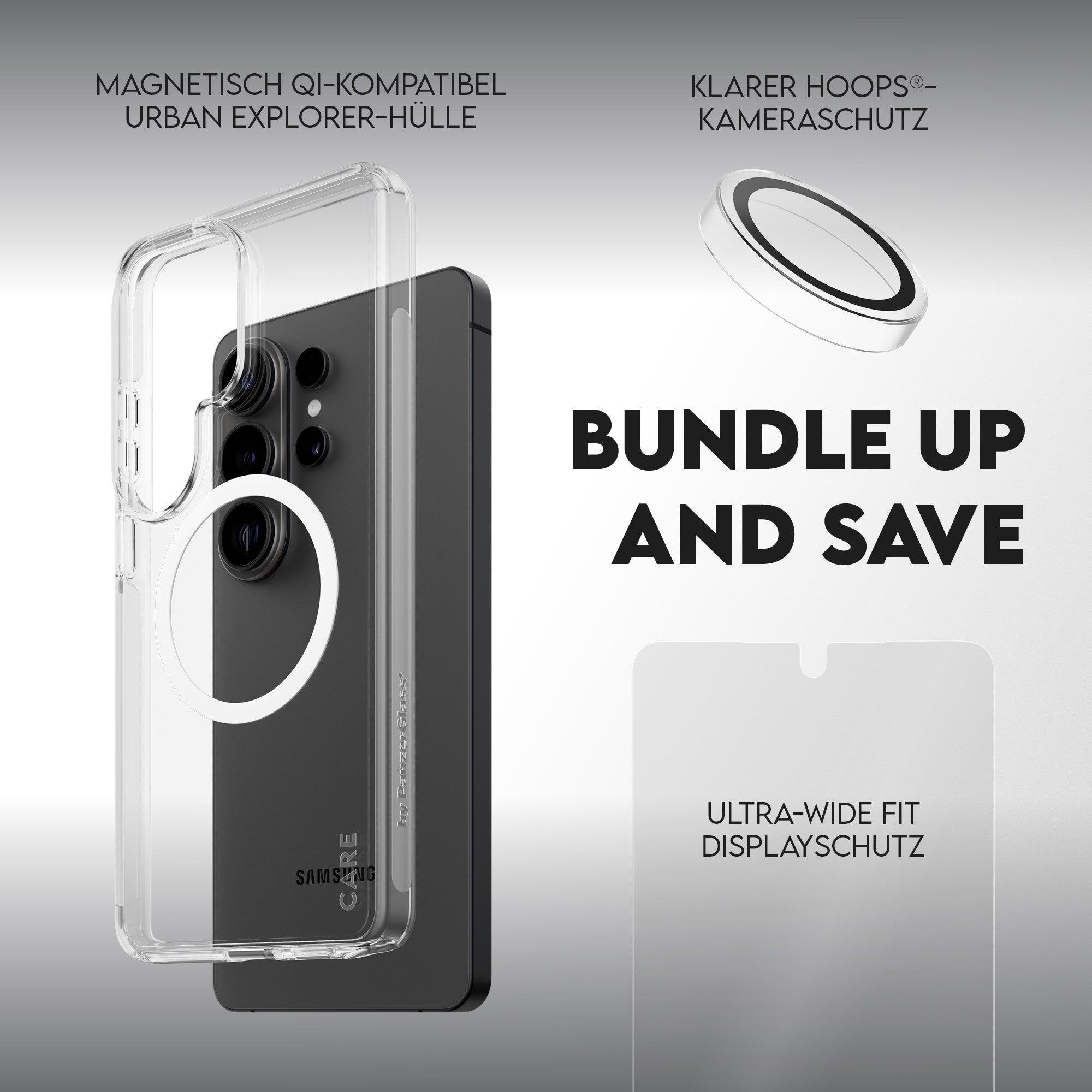 PanzerGlass® | CARE™ by PanzerGlass® 3-in-1 Set Samsung Galaxy S26 Ultra