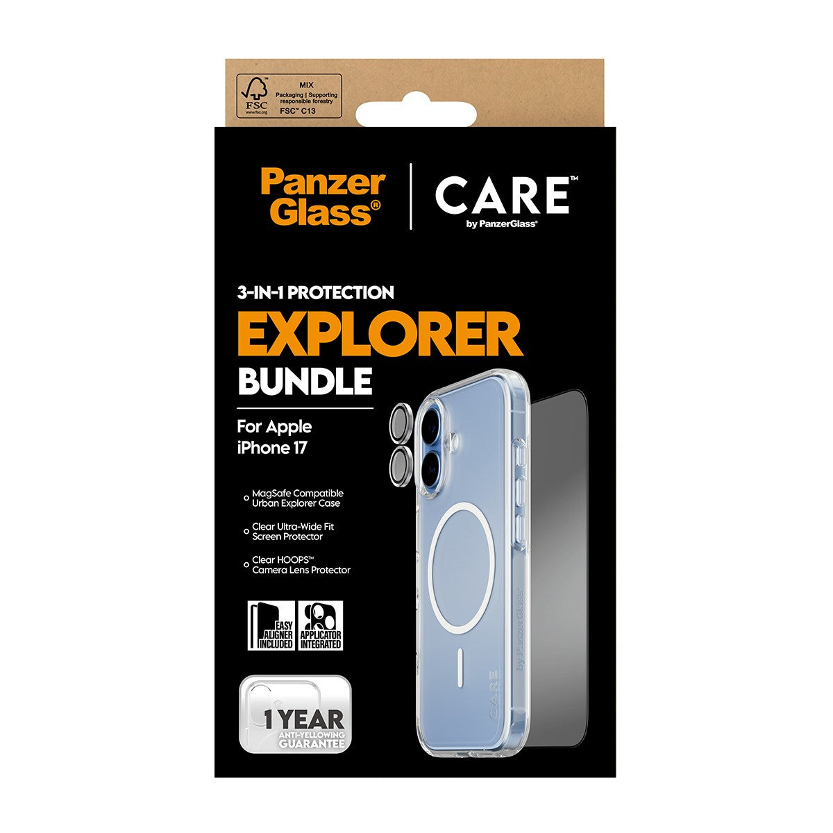PanzerGlass® | CARE by PanzerGlass® 3-in-1 Explorer Set iPhone 17