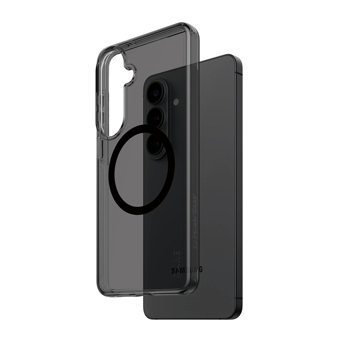 CARE™ by PanzerGlass® Urban Explorer Case Smokey m. Schwarz Qi Samsung Galaxy S26+