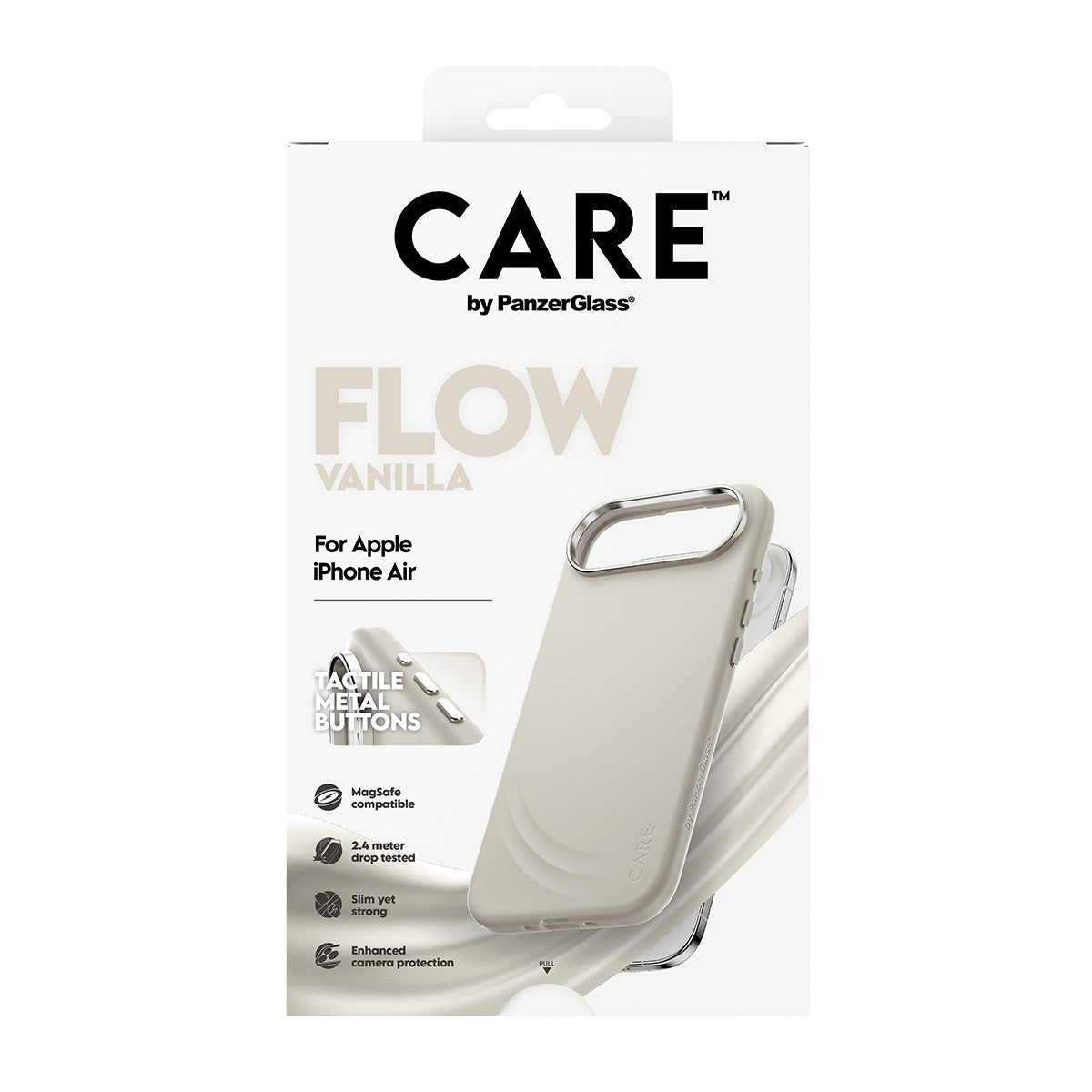 CARE by PanzerGlass® Feature FLOW Case Vanilla m. MagSafe iPhone Air