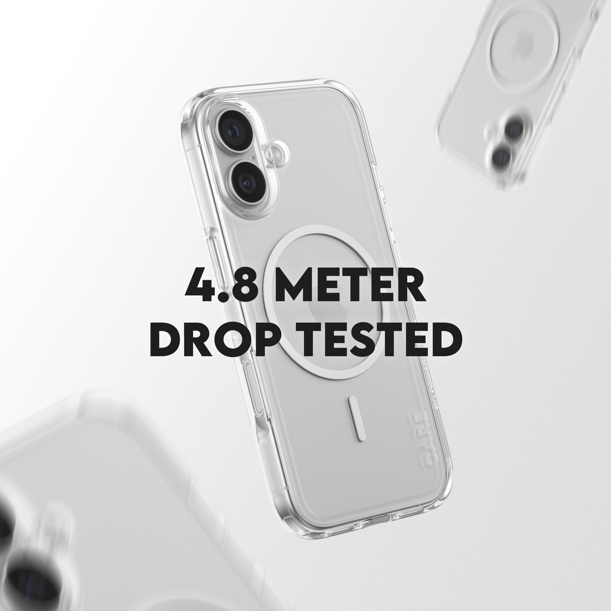 CARE by PanzerGlass® Flagship Case Transparent Urban Explorer m. Weiß MagSafe iPhone 17