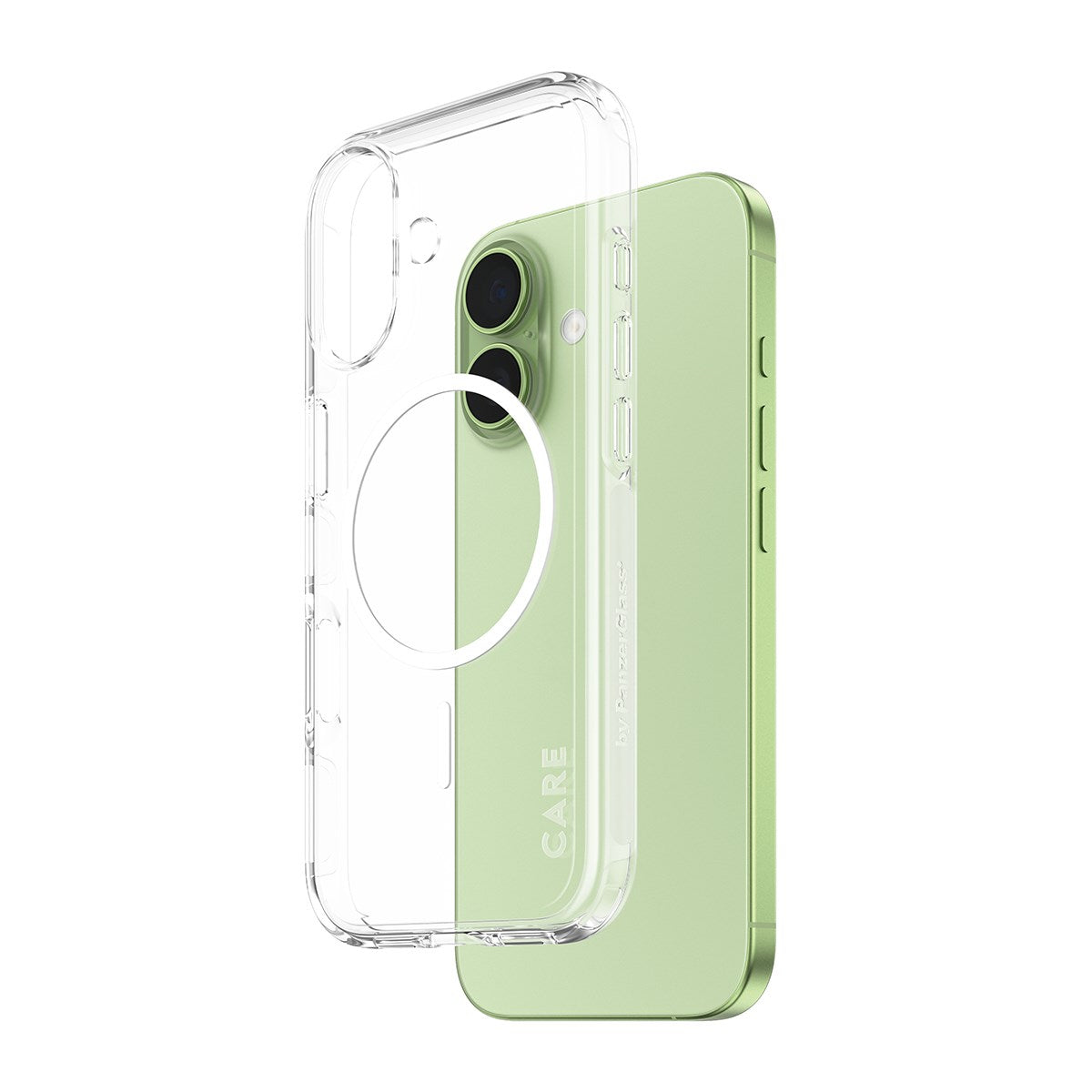 CARE by PanzerGlass® Flagship Case Transparent Urban Explorer m. Weiß MagSafe iPhone 17