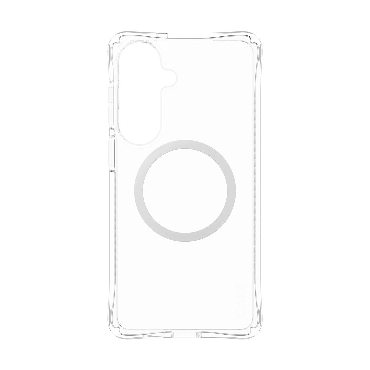 CARE™ by PanzerGlass® Samba Case Transparent m. Weiss Qi Samsung Galaxy S26+