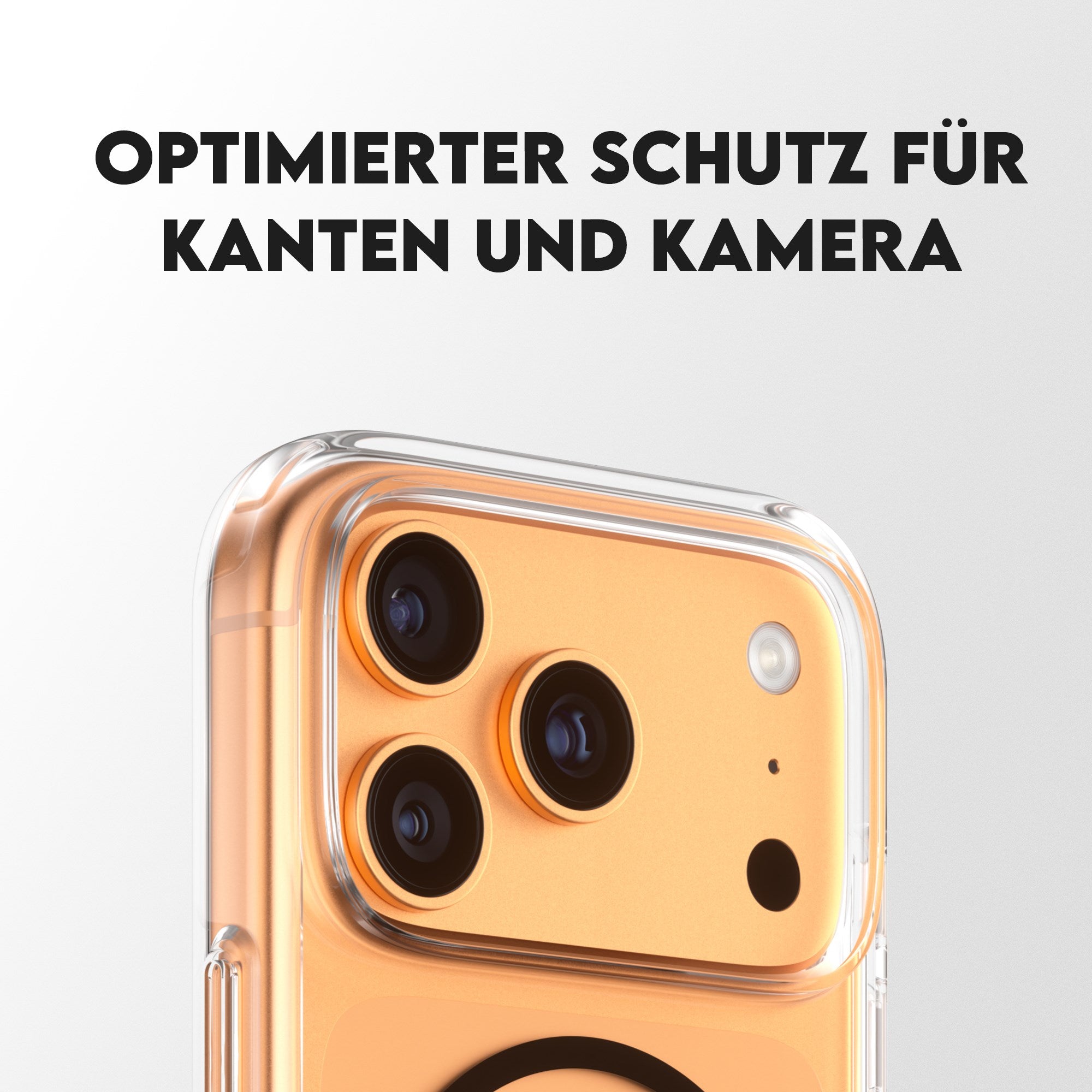 CARE™ by PanzerGlass® Urban Explorer Case Transparent m. Schwarz MagSafe iPhone 17 Pro