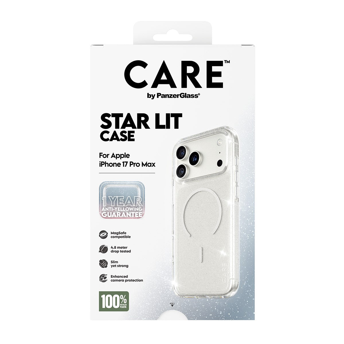CARE by PanzerGlass® Flagship Case Urban Explorer Star Lit m. Weiß MagSafe iPhone 17 Pro Max