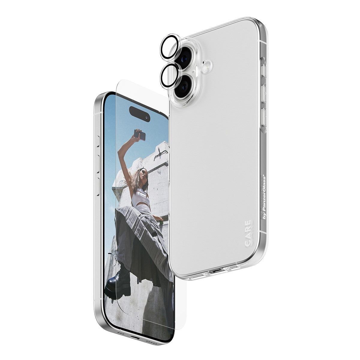 SAFE. | CARE by PanzerGlass® 3-in-1 Combo Set iPhone 17