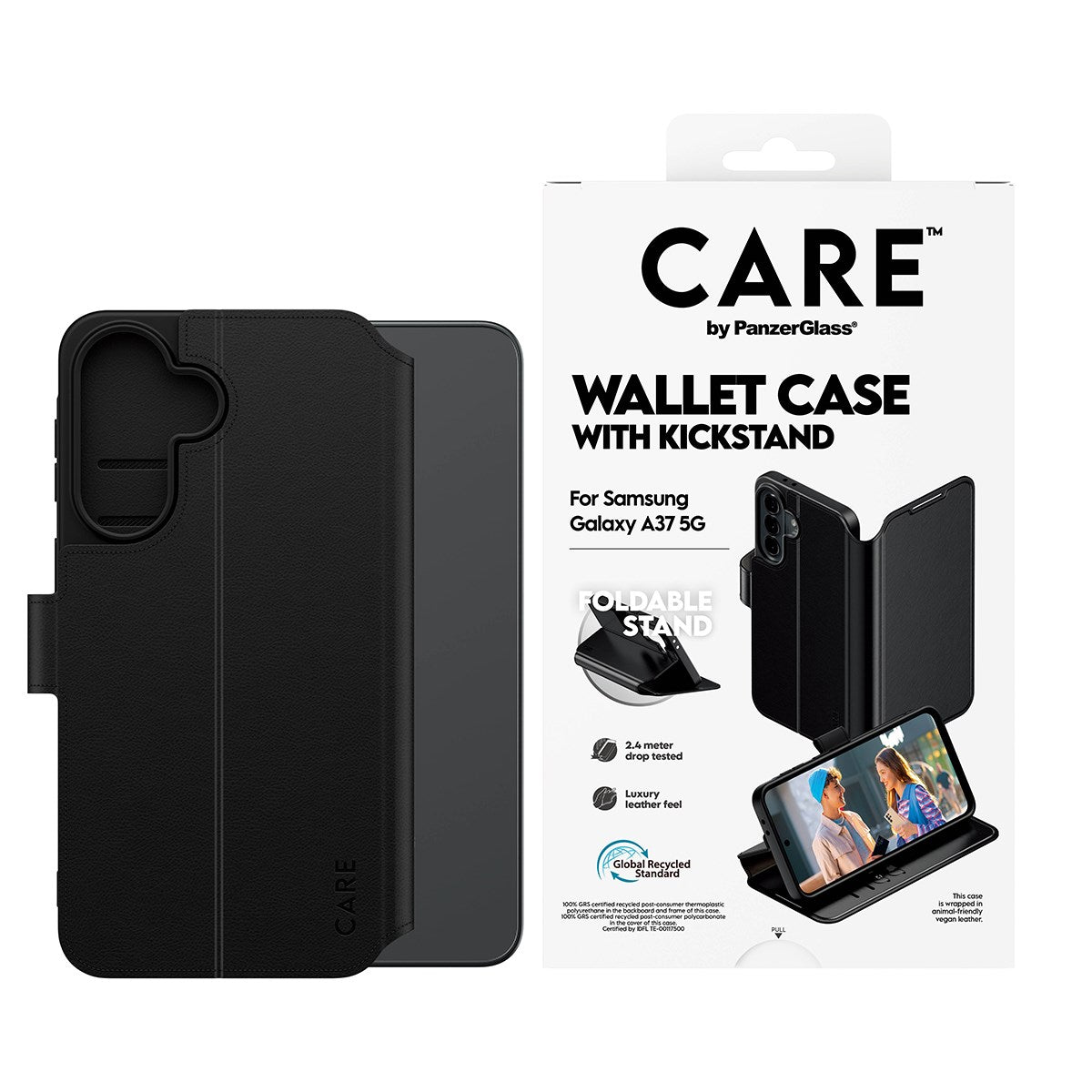 CARE™ by PanzerGlass® Wallet Case m. Kickstand Samsung Galaxy A37 5G