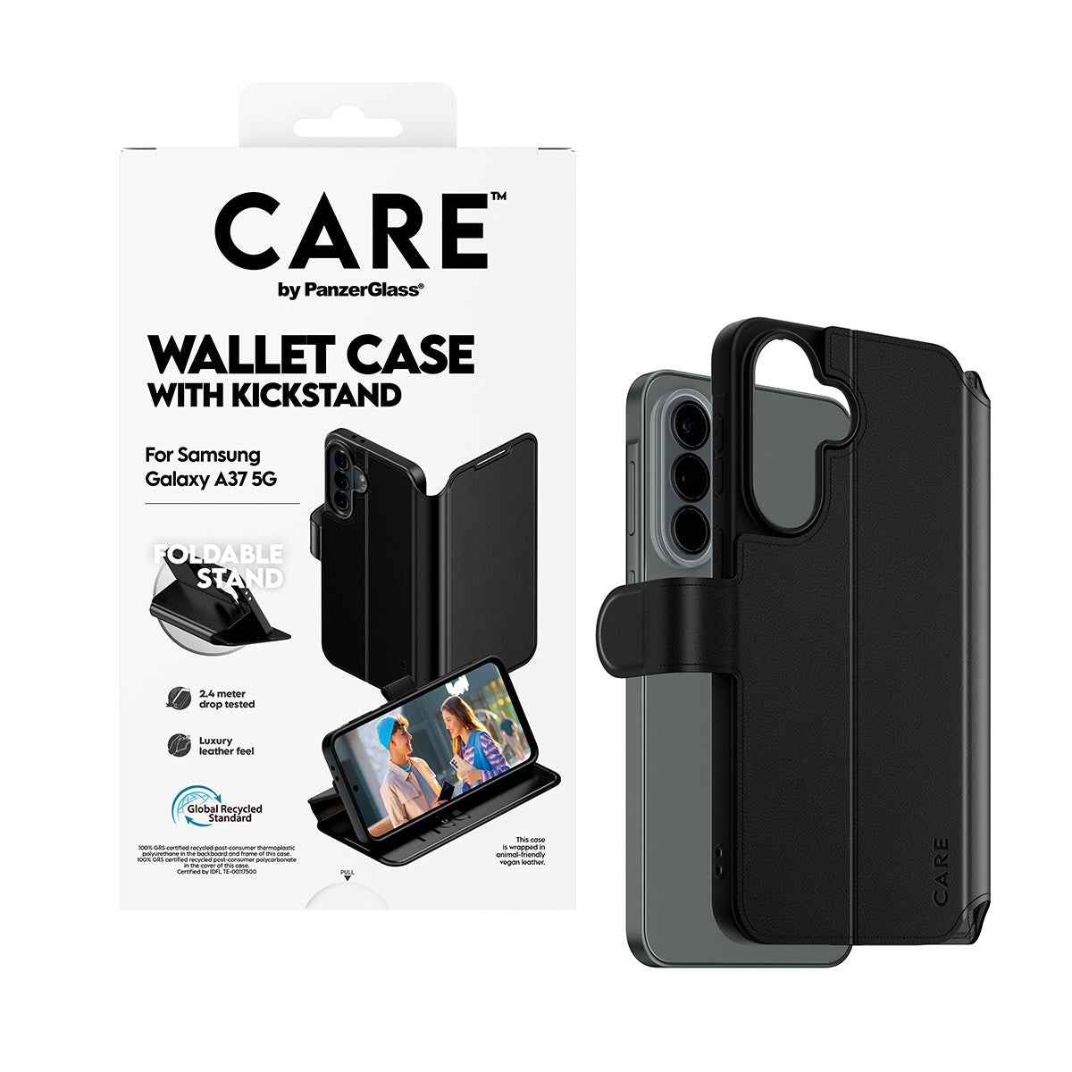 CARE™ by PanzerGlass® Wallet Case m. Kickstand Samsung Galaxy A37 5G